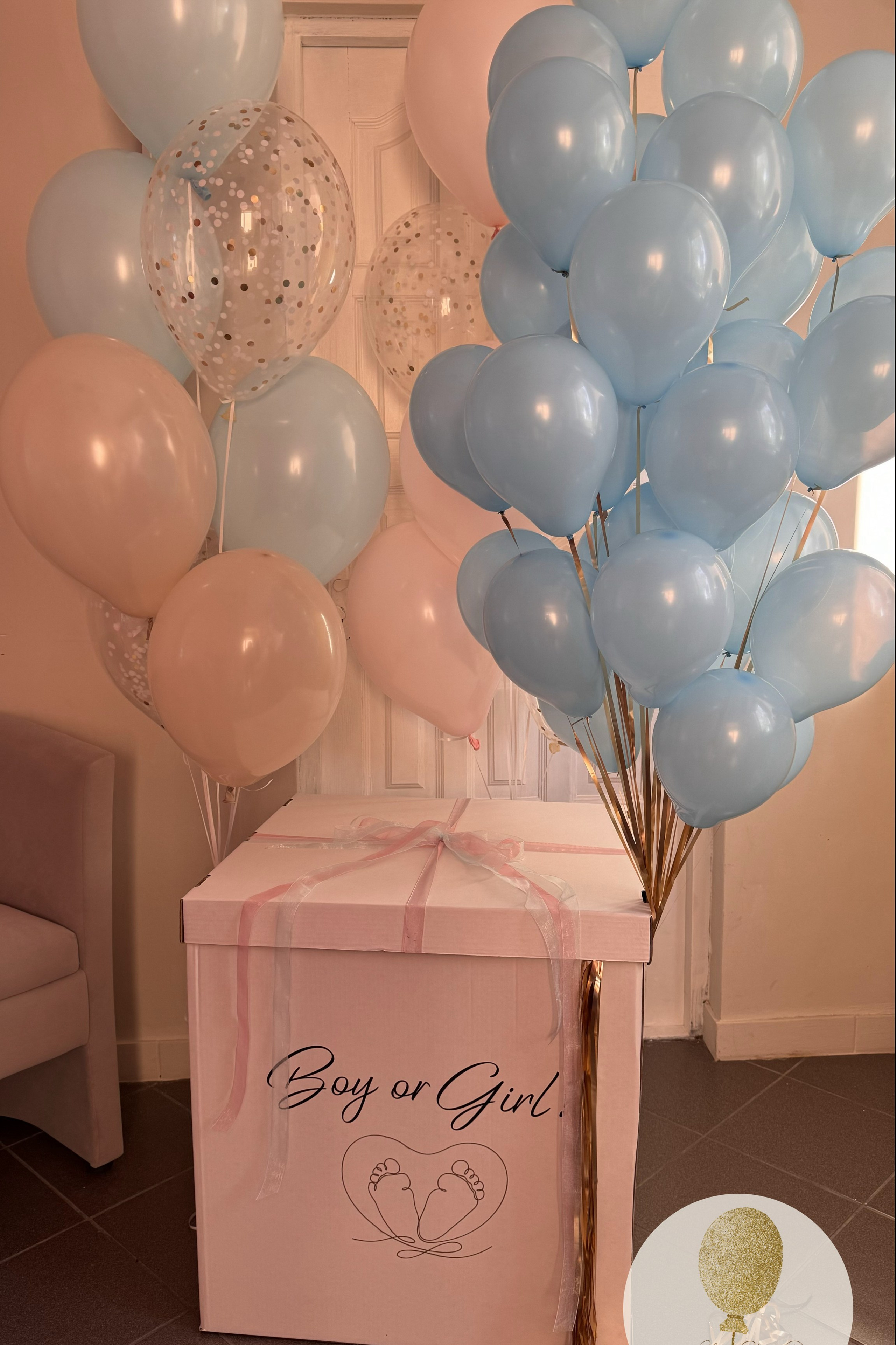 Коробка сюрприз. Воздушные шары с гелием в Донецке