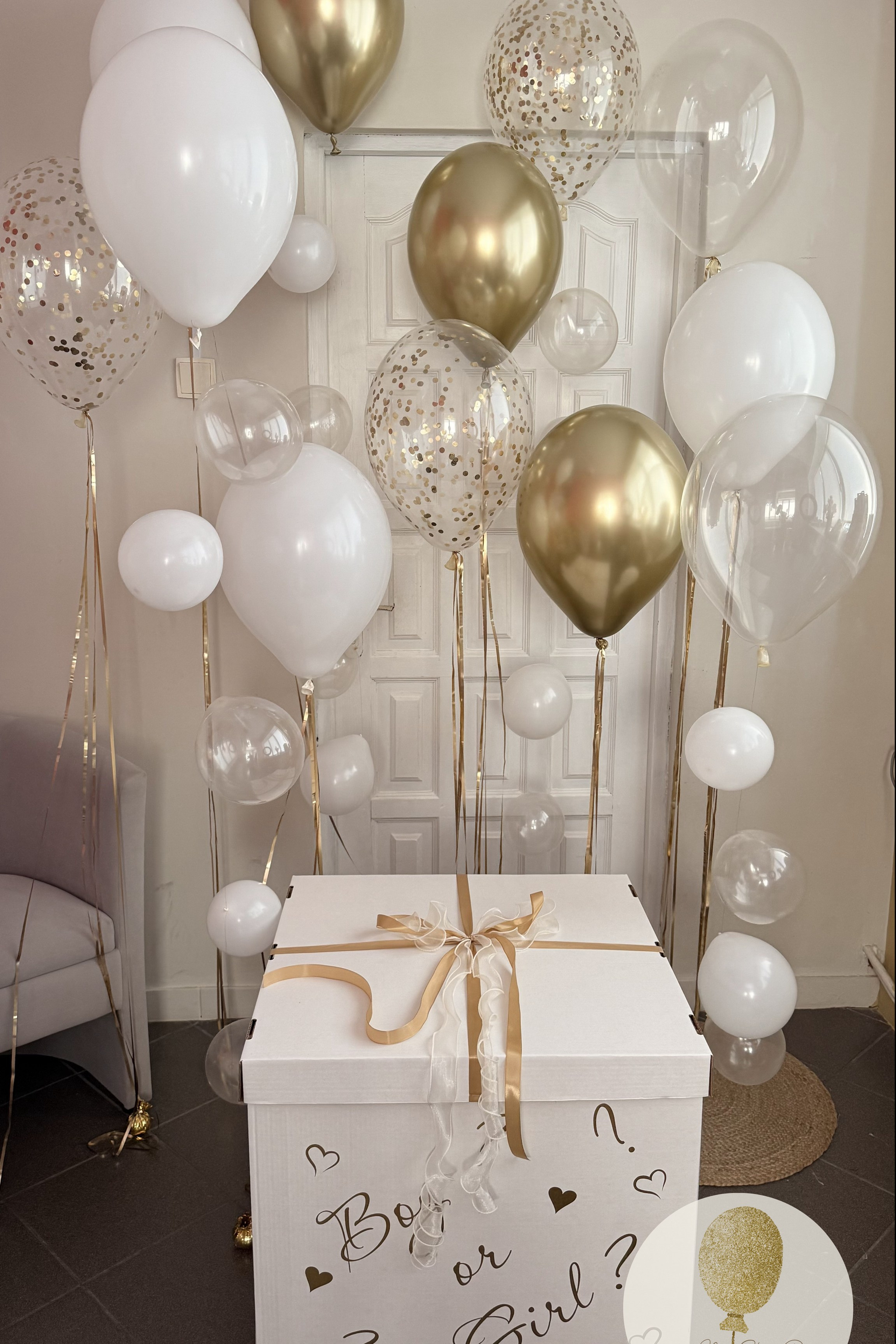 Коробка сюрприз. Воздушные шары с гелием в Донецке