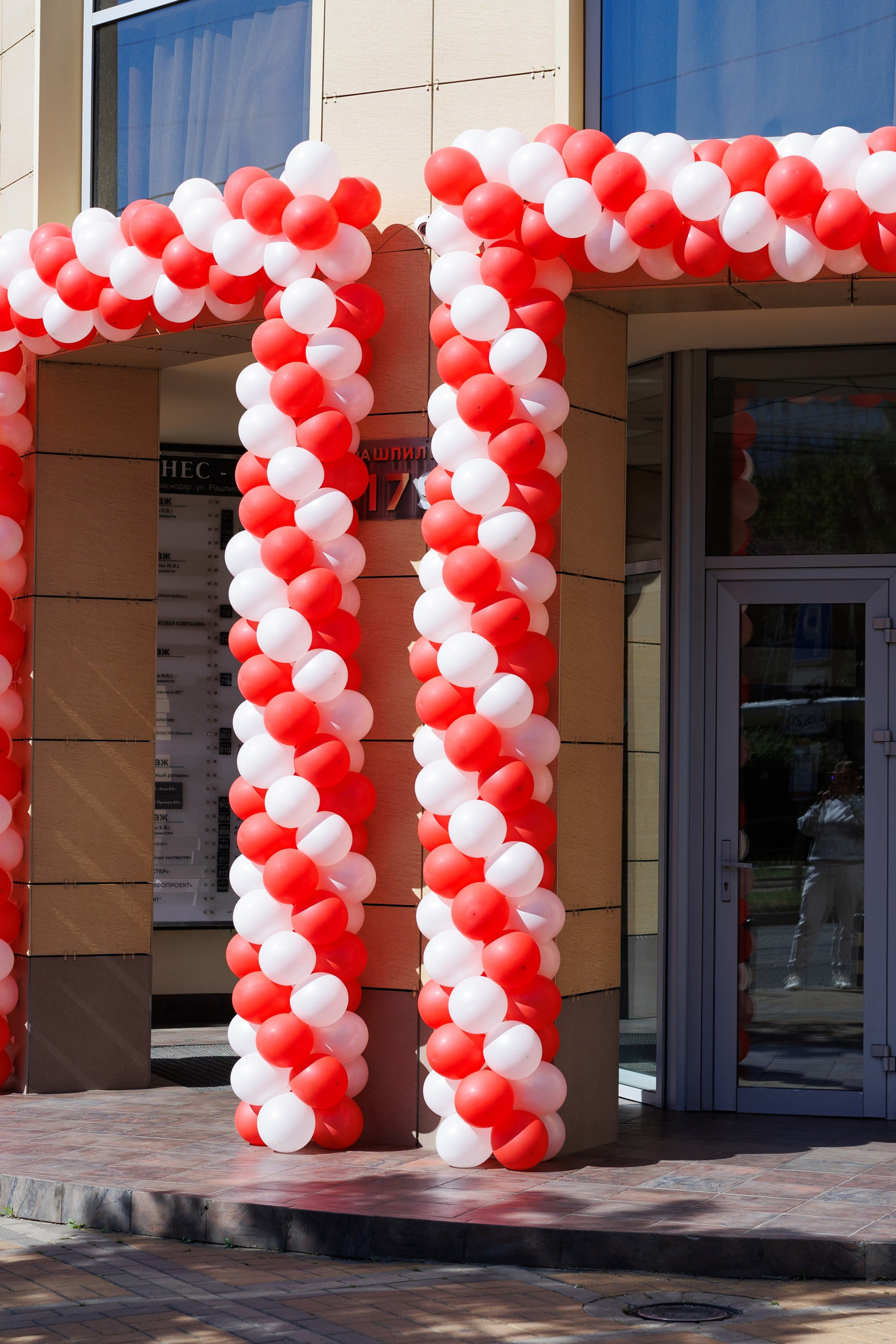Входная группа. Воздушные шары с гелием в Донецке