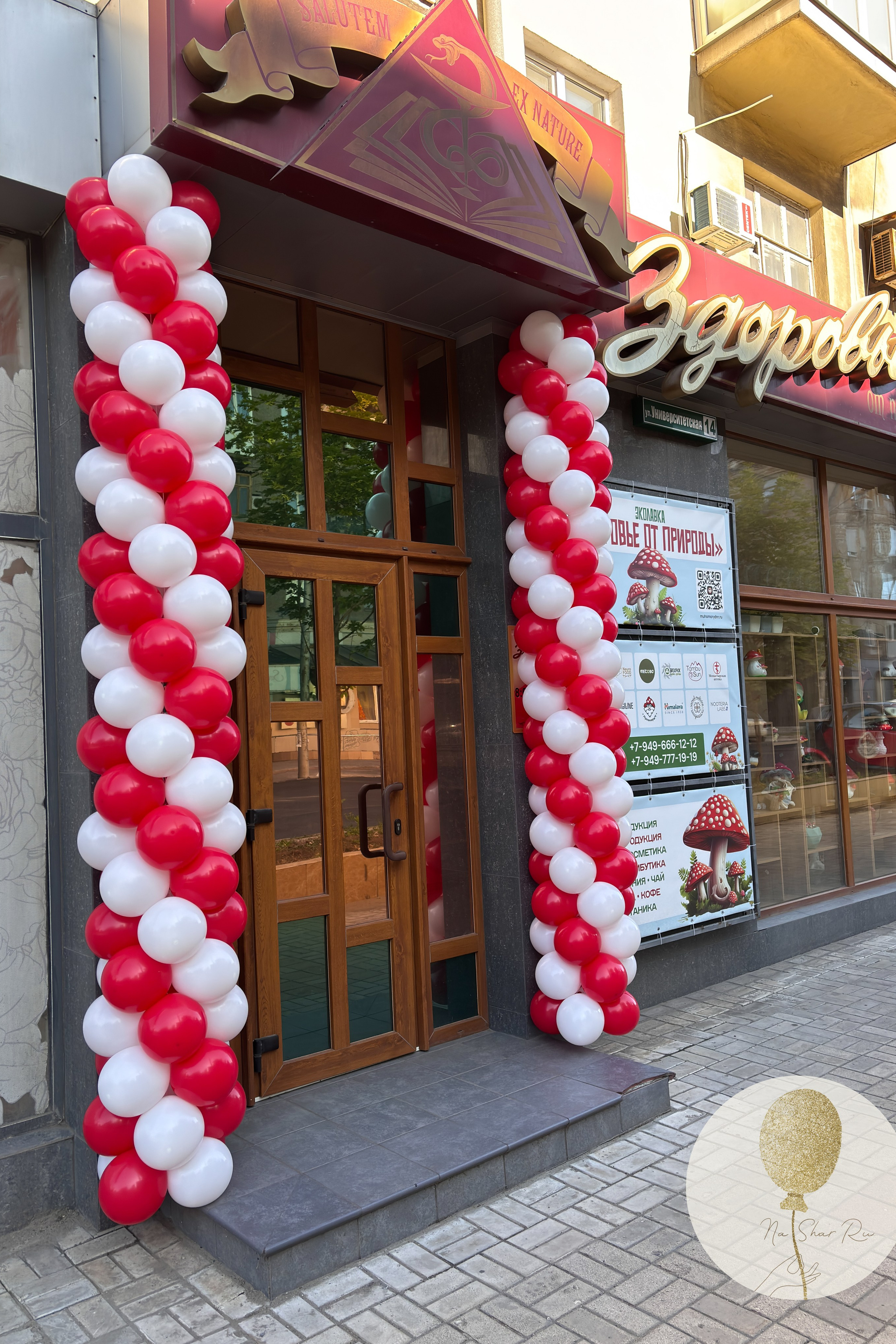 Входная группа. Воздушные шары с гелием в Донецке