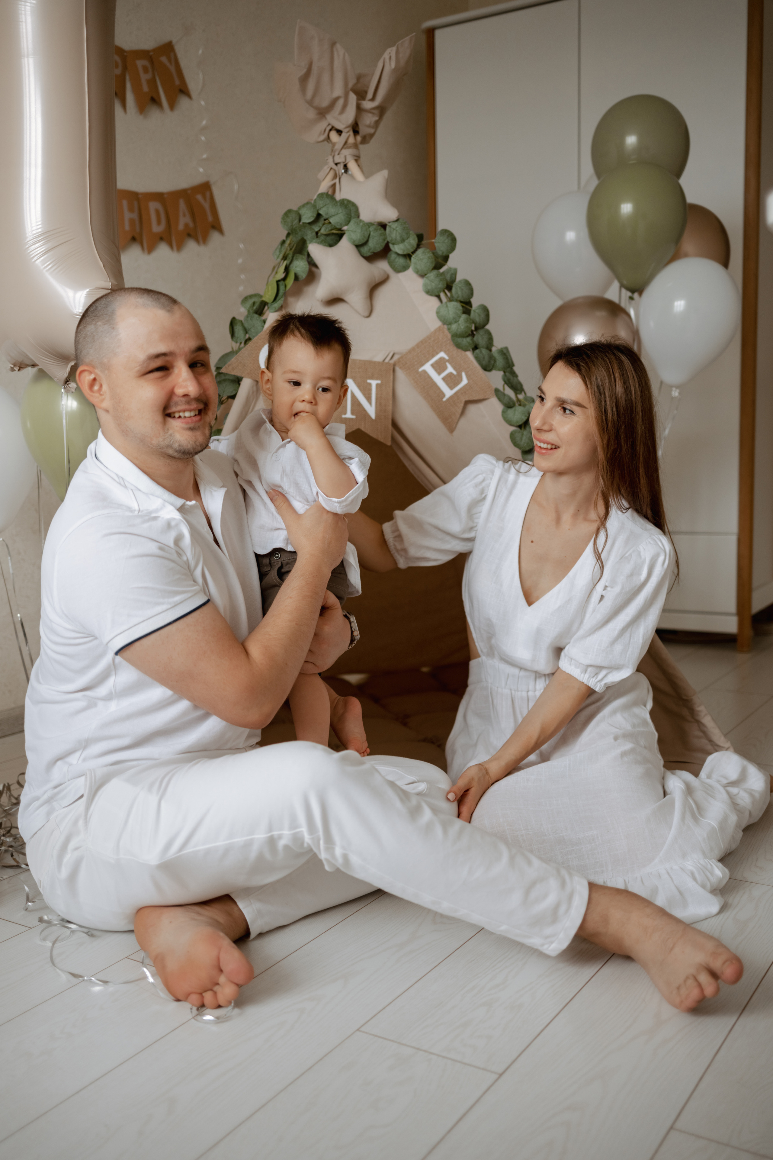 Первый день рождения Марка. Домашняя съемка