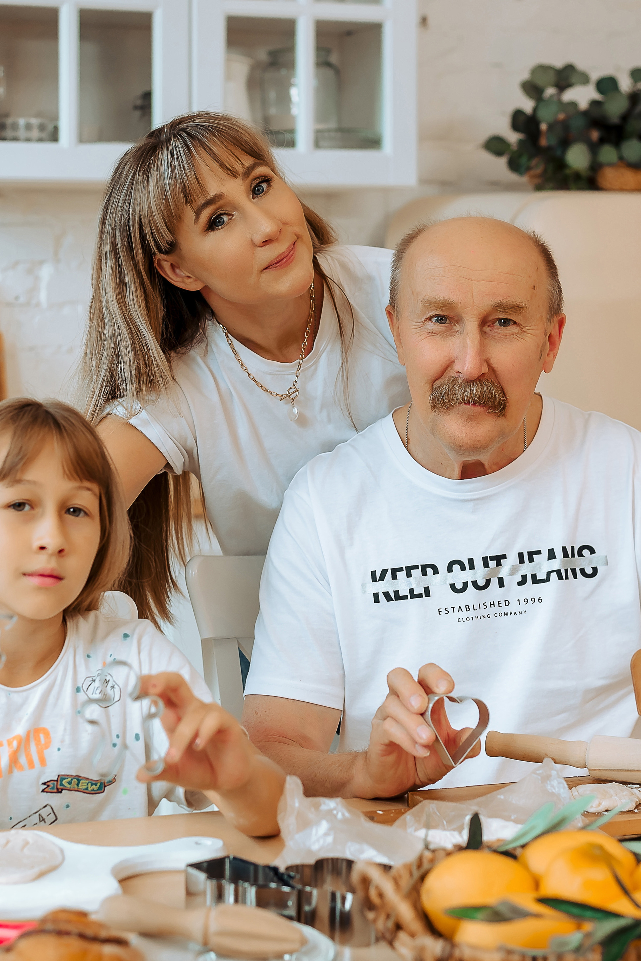 Наталья с папой и дочкой Машей