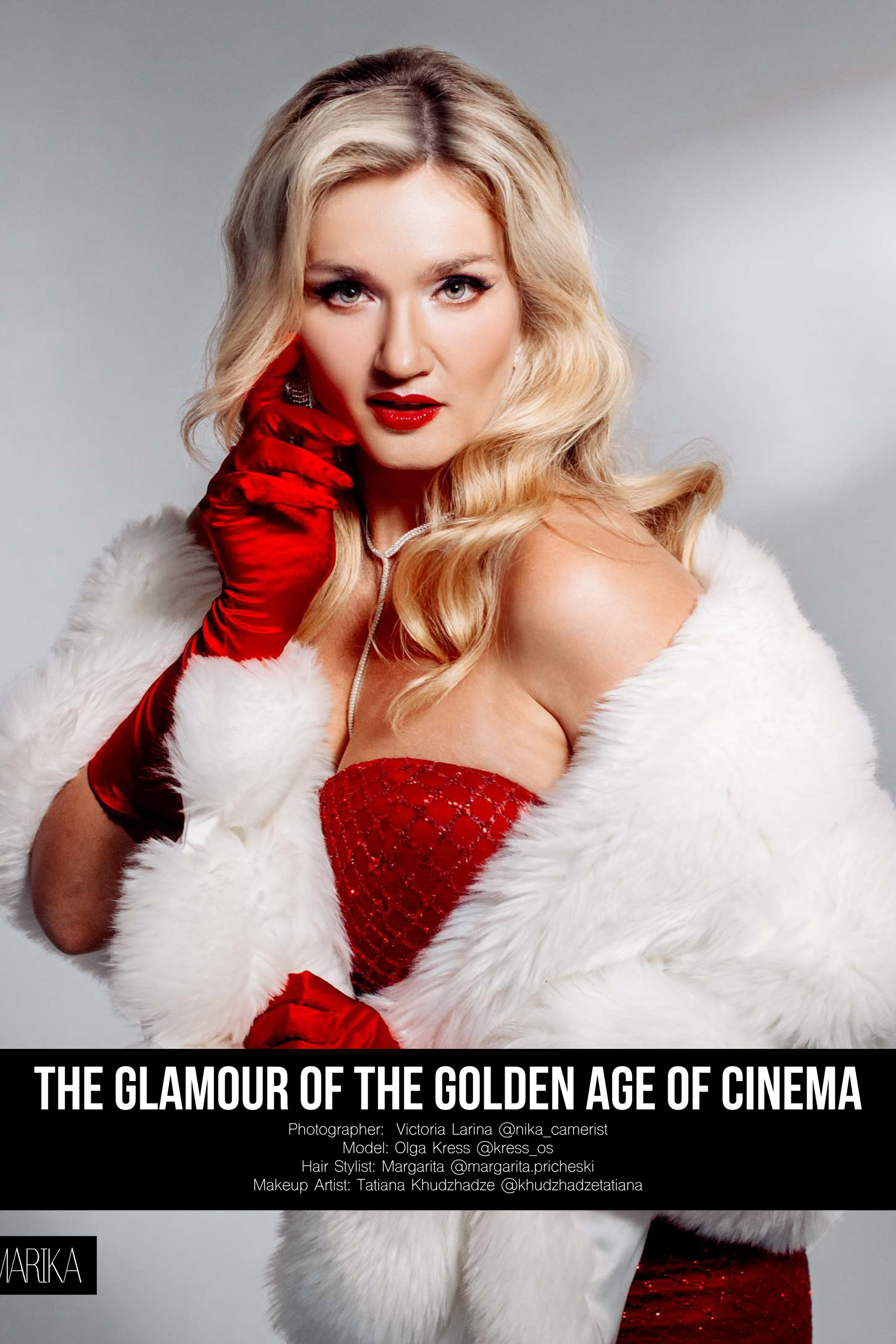 THE GLAMOUR OF THE GOLDEN AGE OF CINEMA for MARIKA magazine