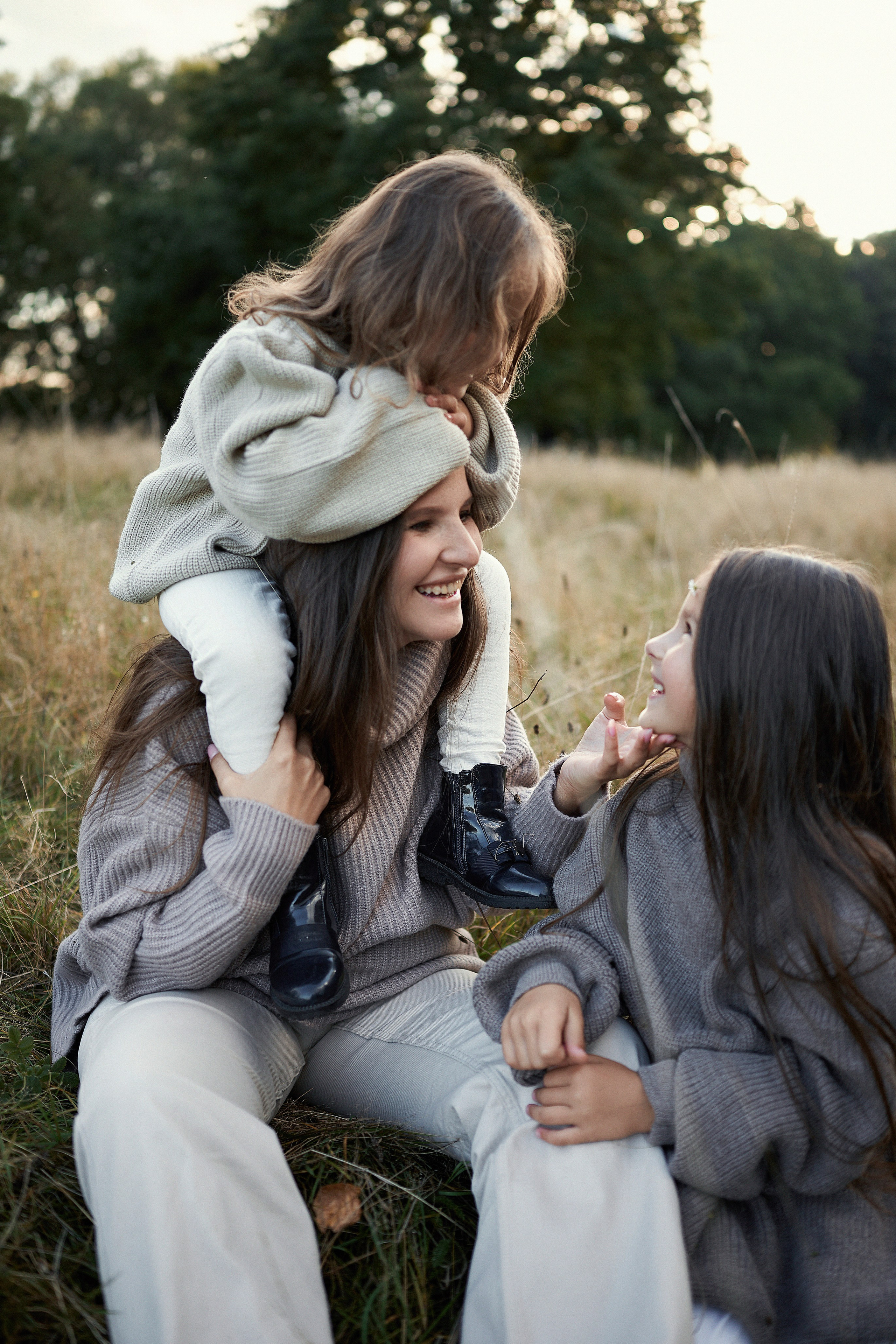 Оксана с дочками