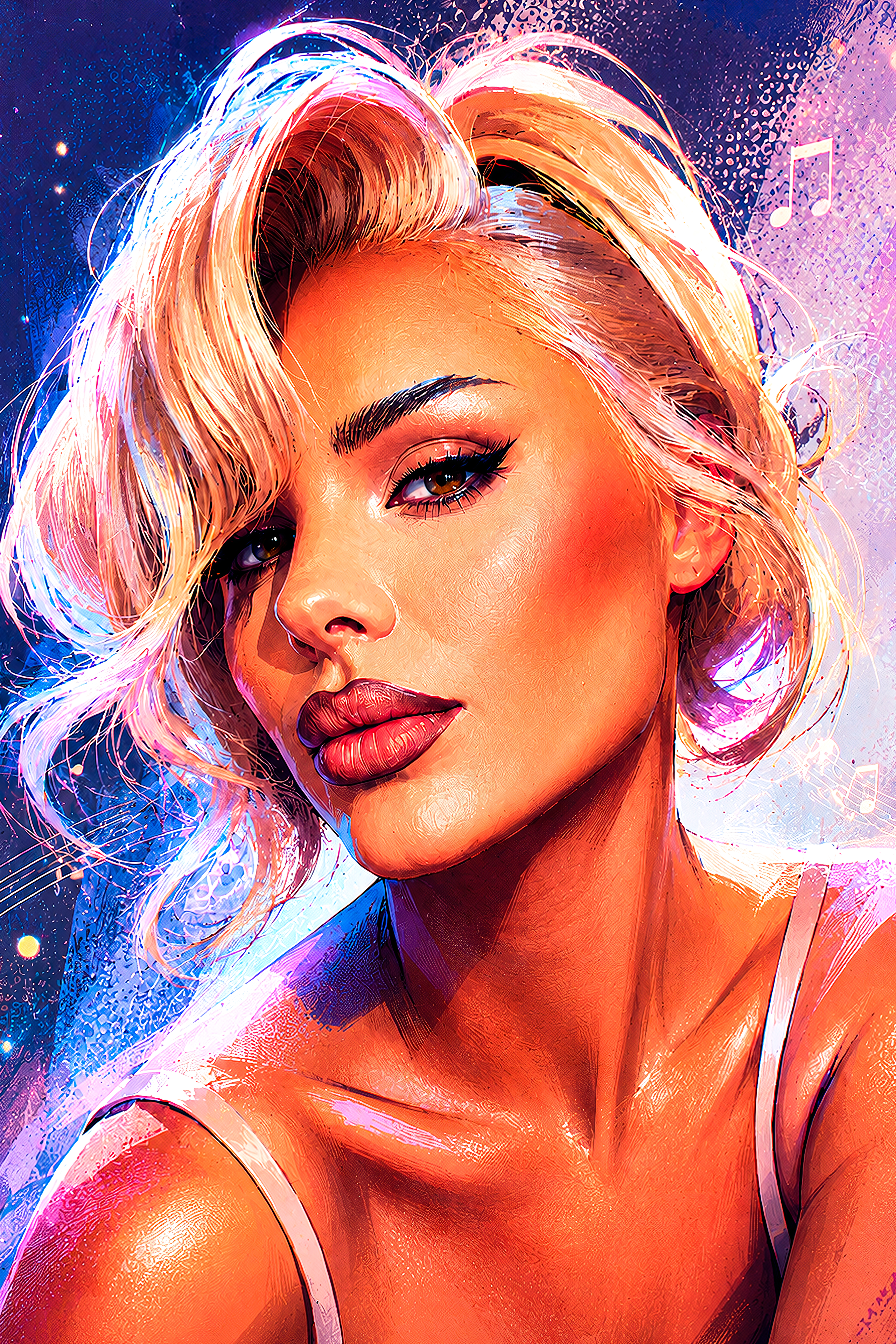 Портрет Анны Ивановой (Ханна): цифровое искусство на заказ от Arthur Exclusive (Артур Эксклюзив)