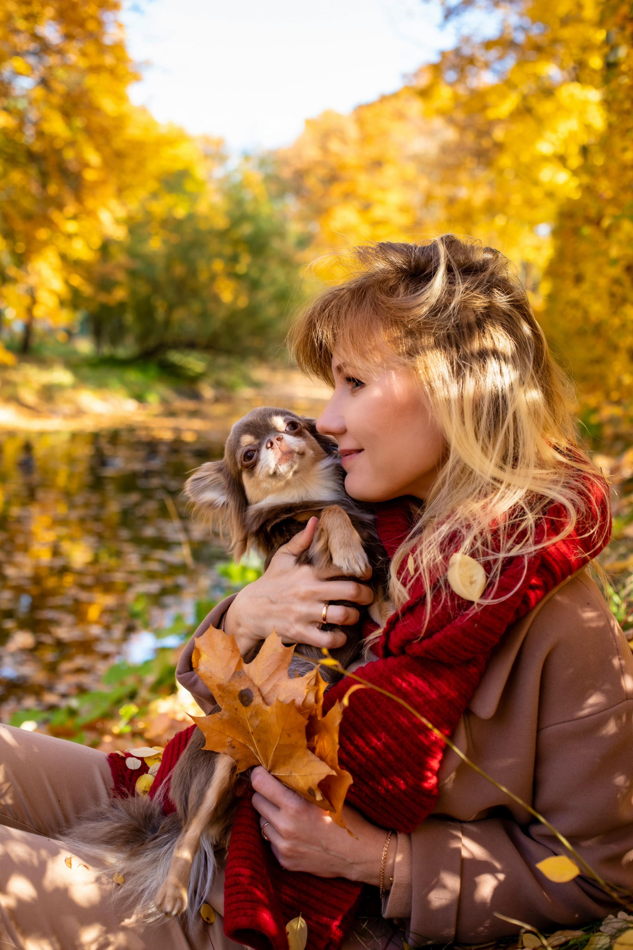 Осень. Парк победы Аня с Лерой