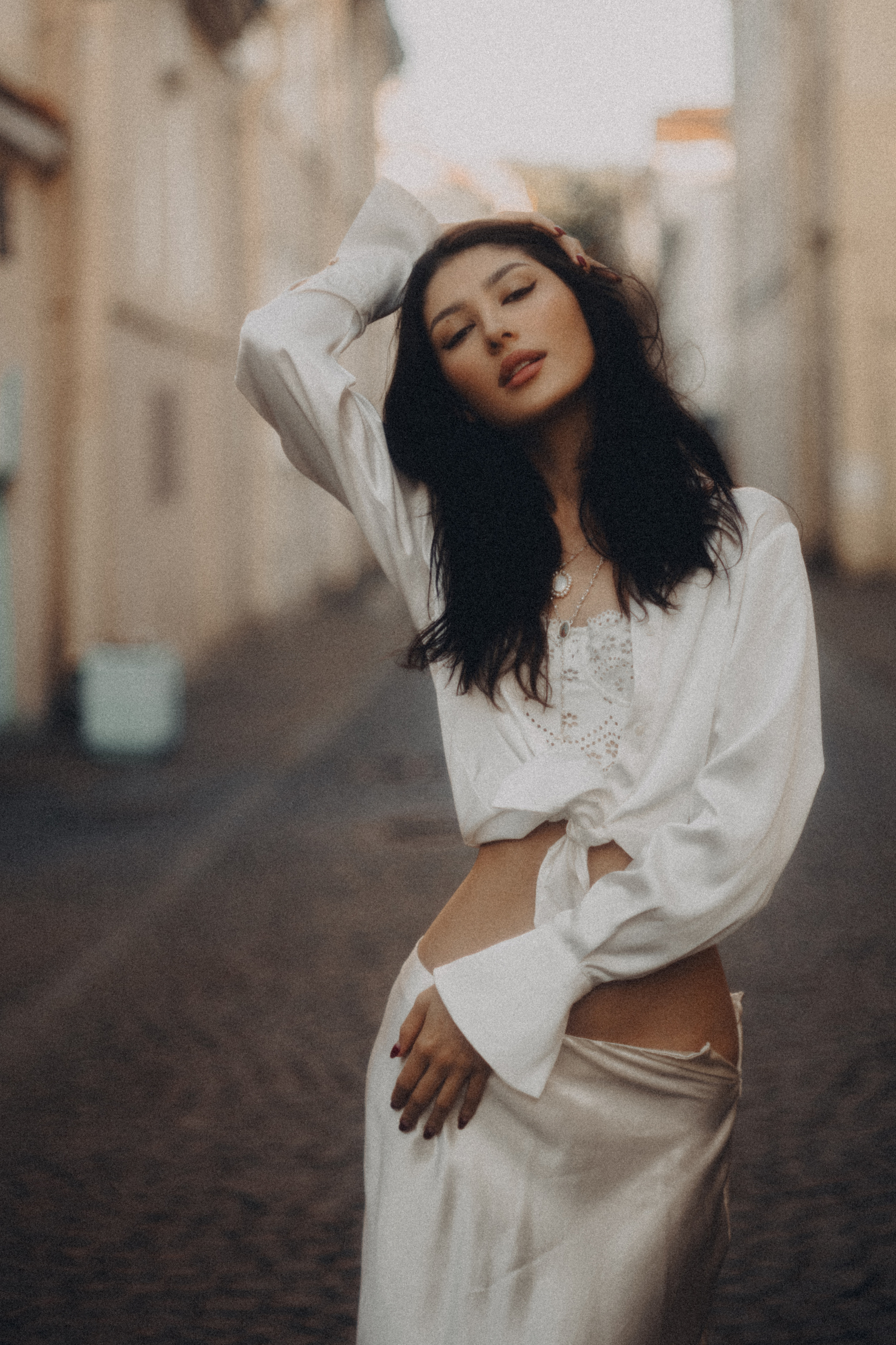 Съёмка на улице Репина в Санкт-Петербурге