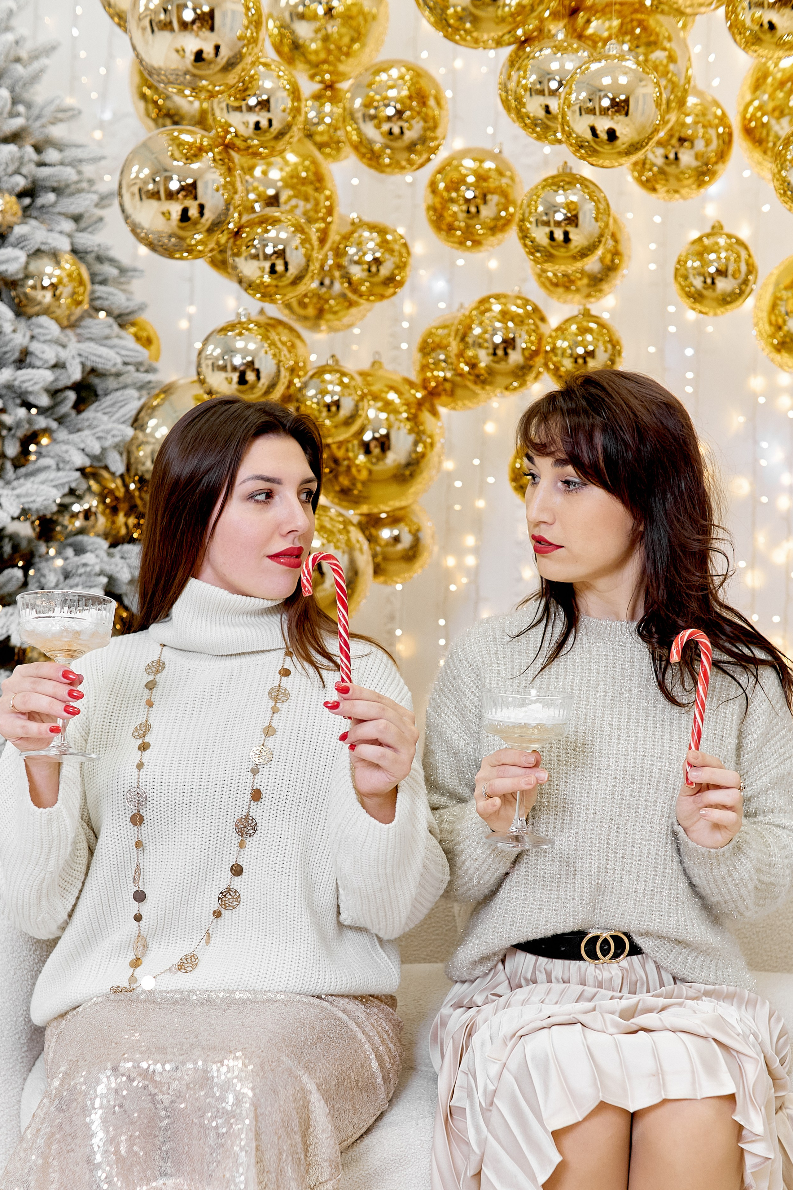 Новогодняя фотосессия для подружек Даши и Насти. Прончатова Алина. Фотограф для семейных, церковных и свадебных съёмок