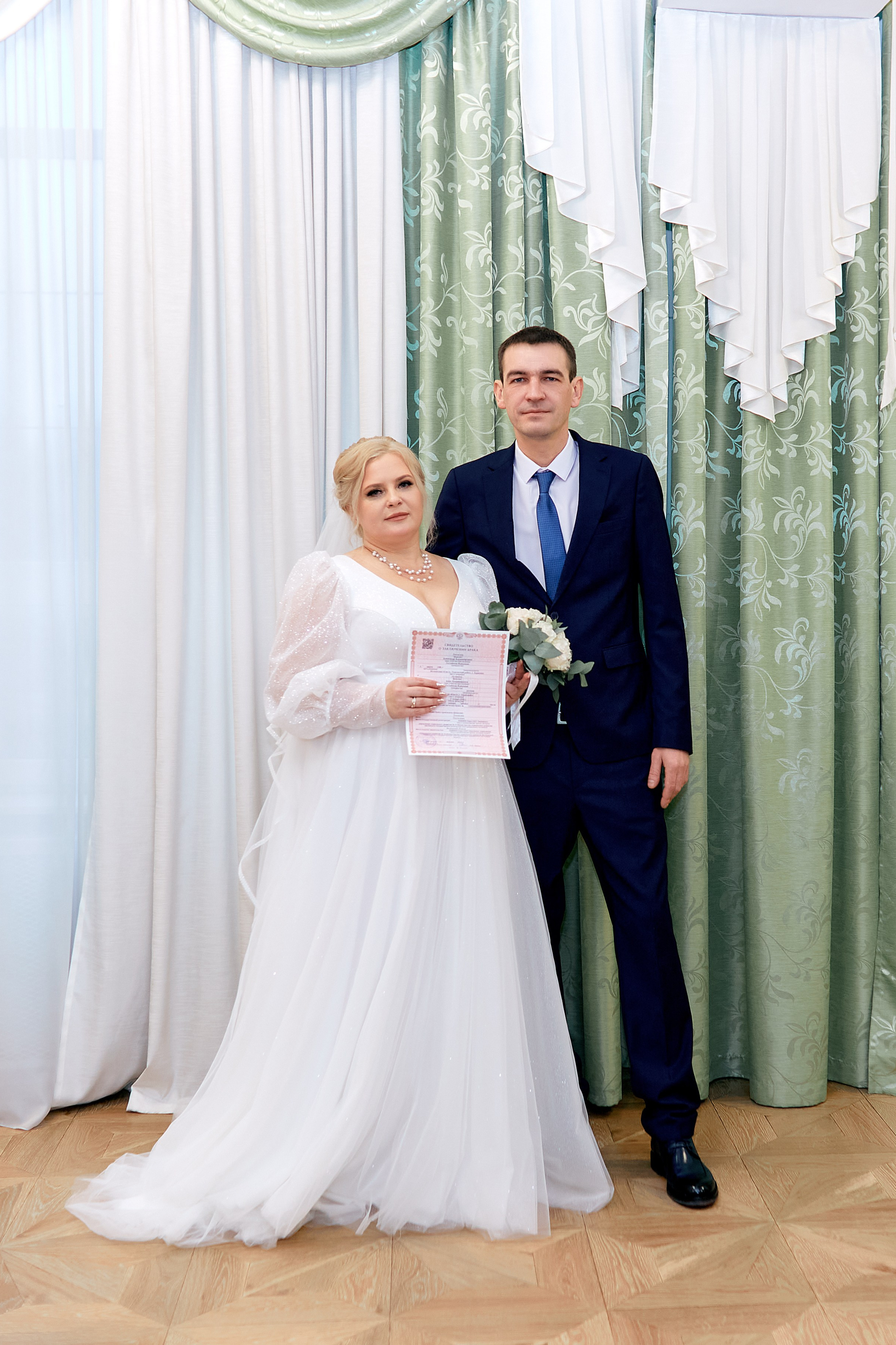 Анна и Александр 17.01.2025 Подольский ЗАГС, Дубровицы. Прончатова Алина. Фотограф для семейных, церковных и свадебных съёмок