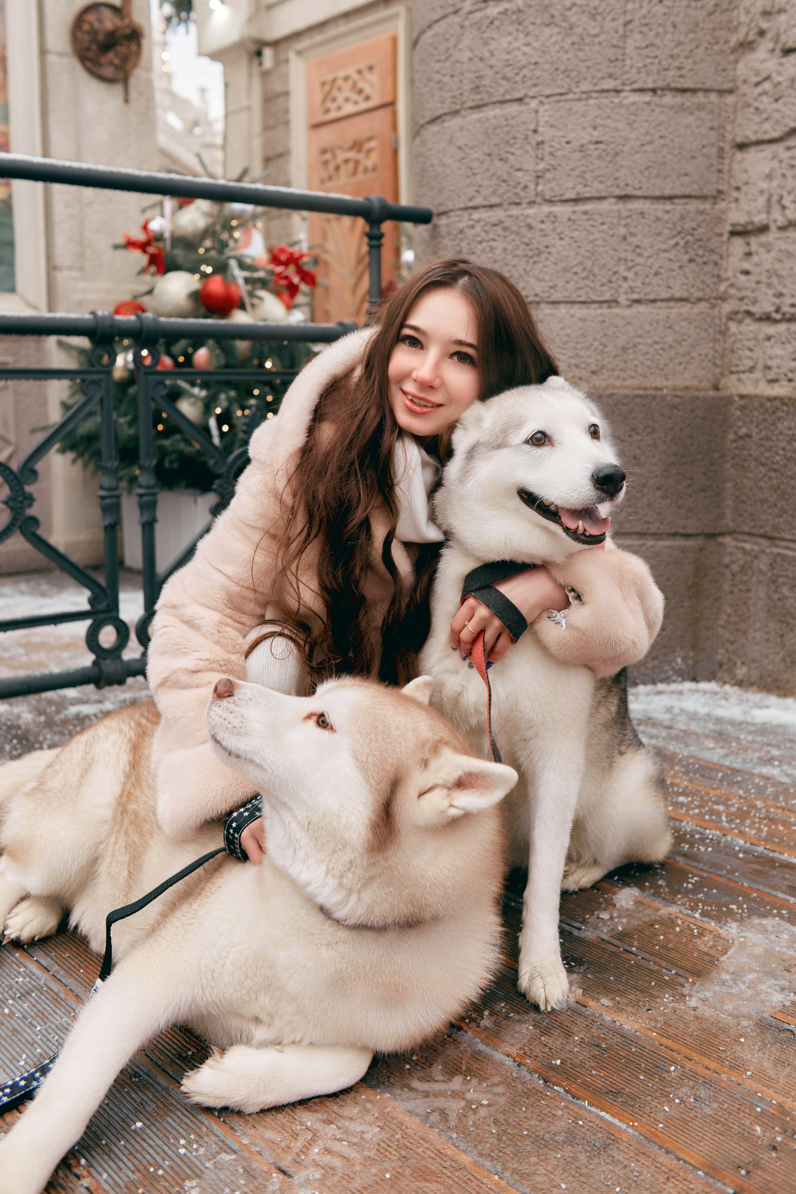 Прогулочная фотосессия с хаски. Прончатова Алина. Фотограф для семейных, церковных и свадебных съёмок