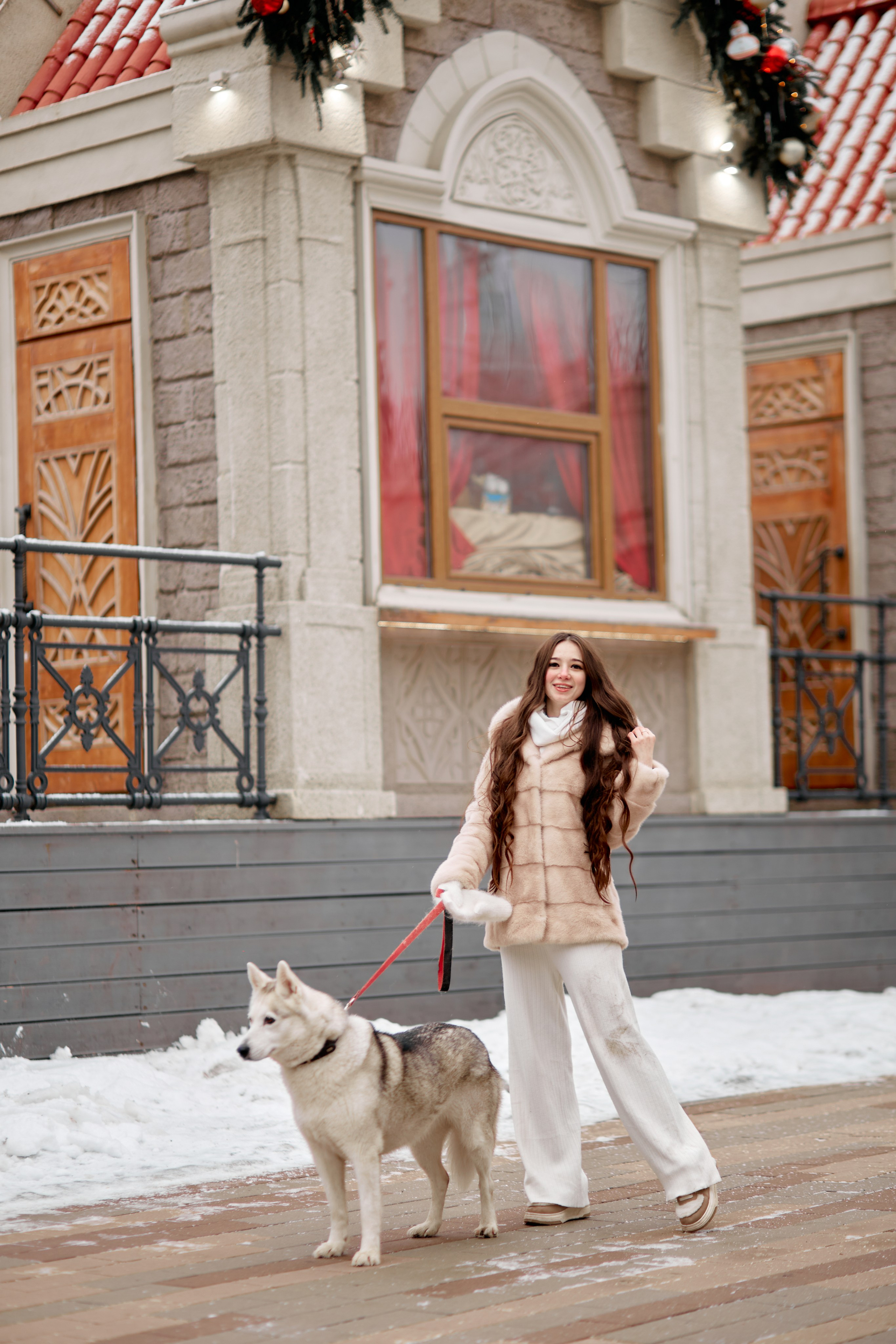 Прогулочная фотосессия с хаски. Прончатова Алина. Фотограф для семейных, церковных и свадебных съёмок