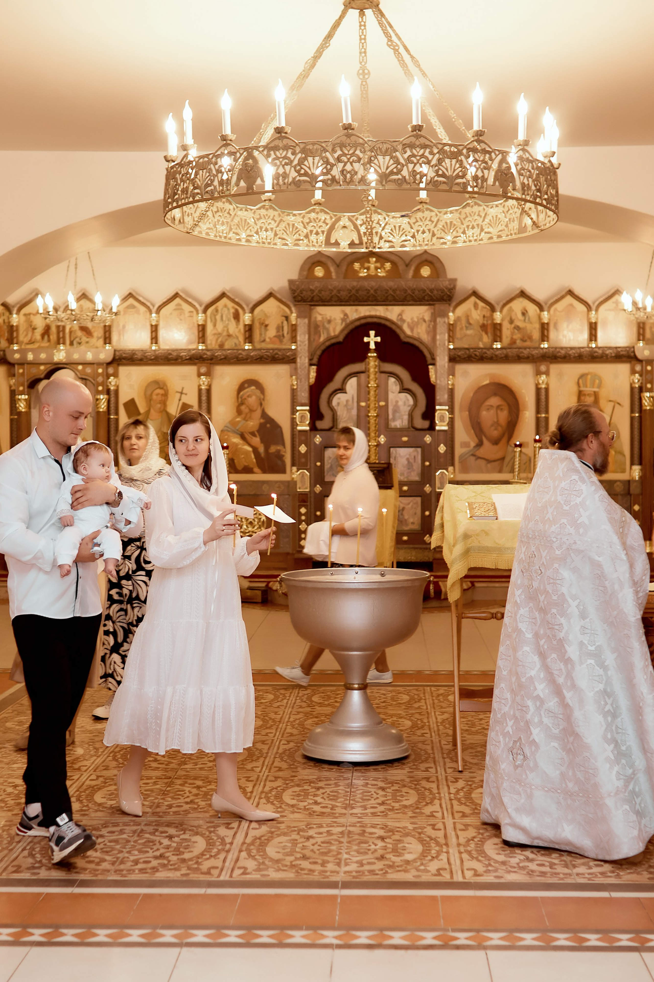 Крещения Дмитрия в Веденском храме. Прончатова Алина. Фотограф для семейных, церковных и свадебных съёмок