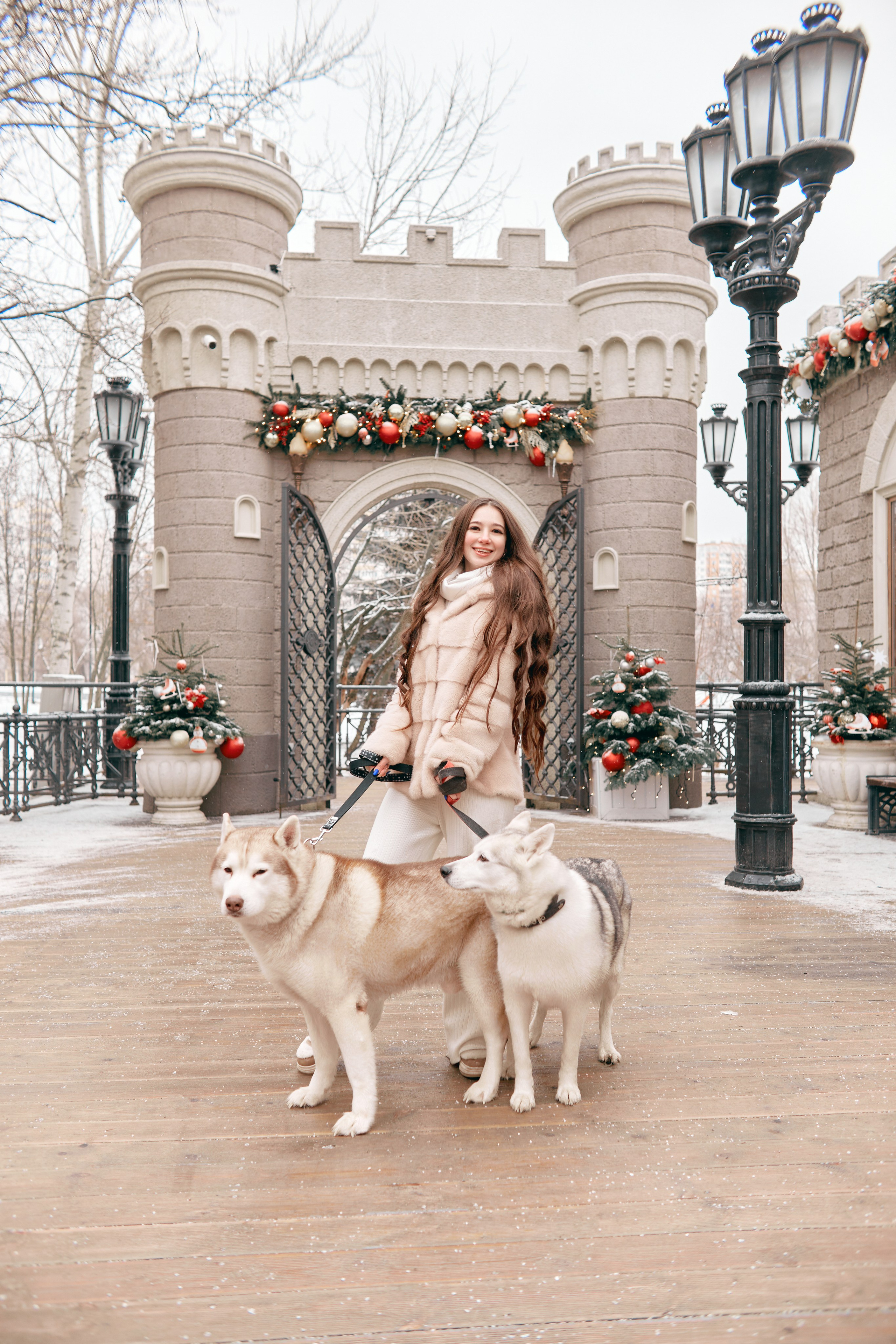 Прогулочная фотосессия с хаски. Прончатова Алина. Фотограф для семейных, церковных и свадебных съёмок