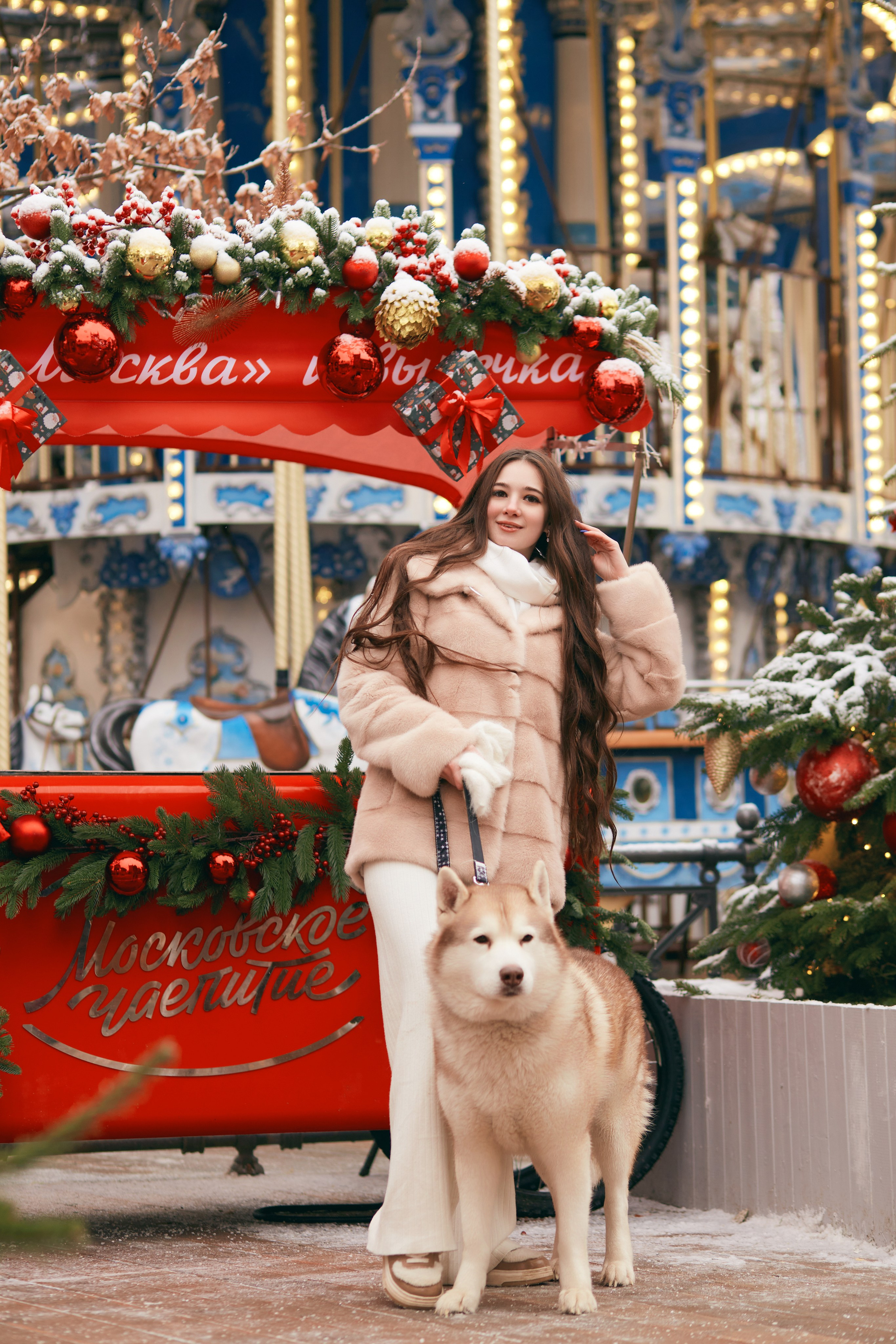Прогулочная фотосессия с хаски. Прончатова Алина. Фотограф для семейных, церковных и свадебных съёмок