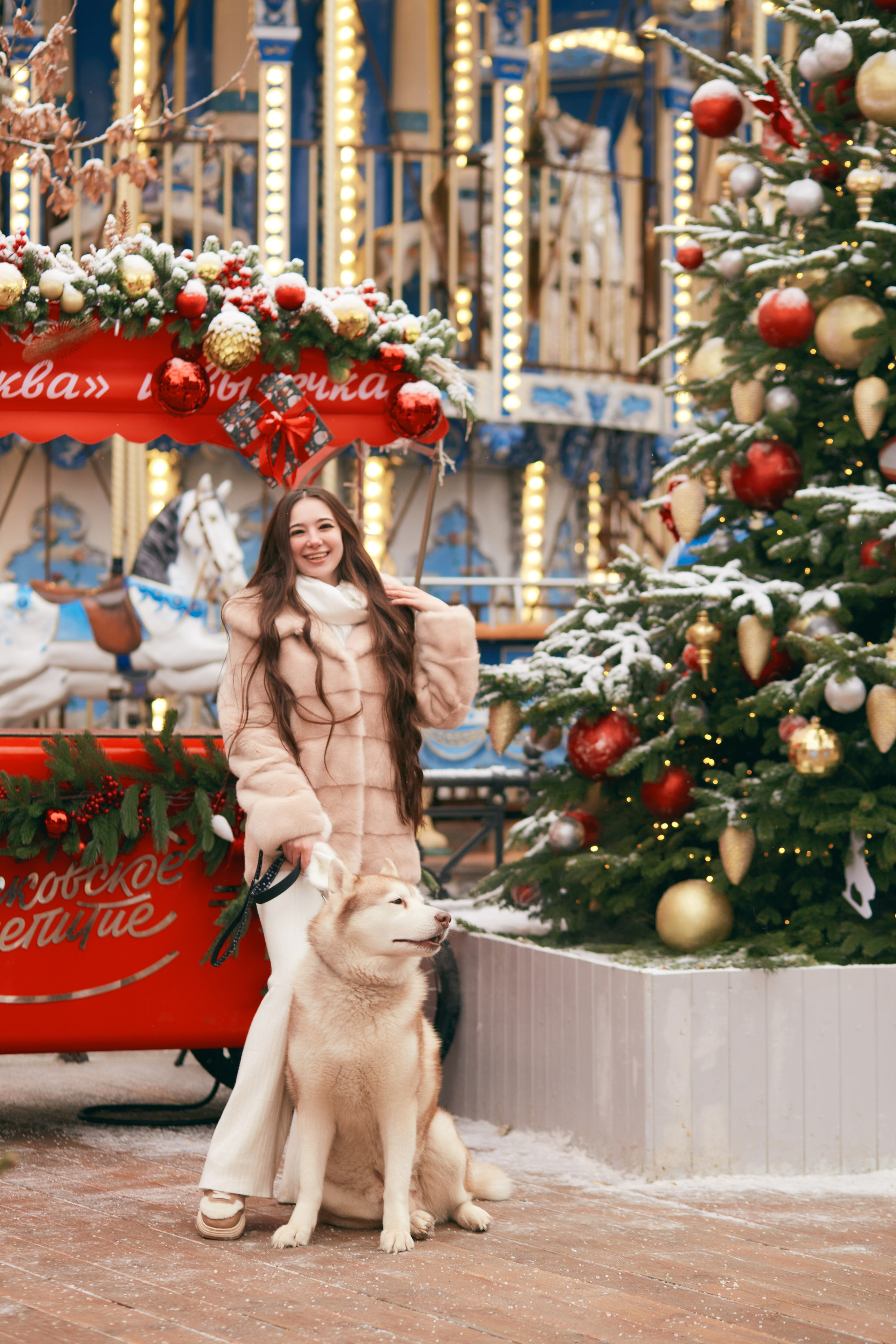 Прогулочная фотосессия с хаски. Прончатова Алина. Фотограф для семейных, церковных и свадебных съёмок