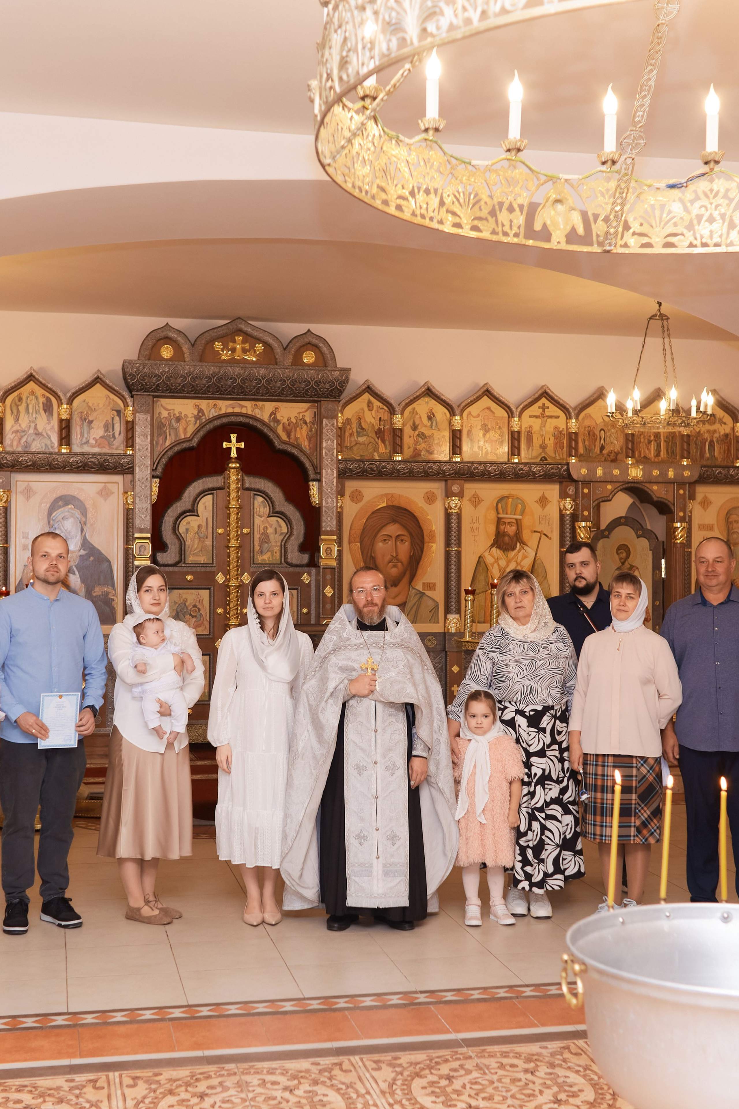 Крещения Дмитрия в Веденском храме. Прончатова Алина. Фотограф для семейных, церковных и свадебных съёмок