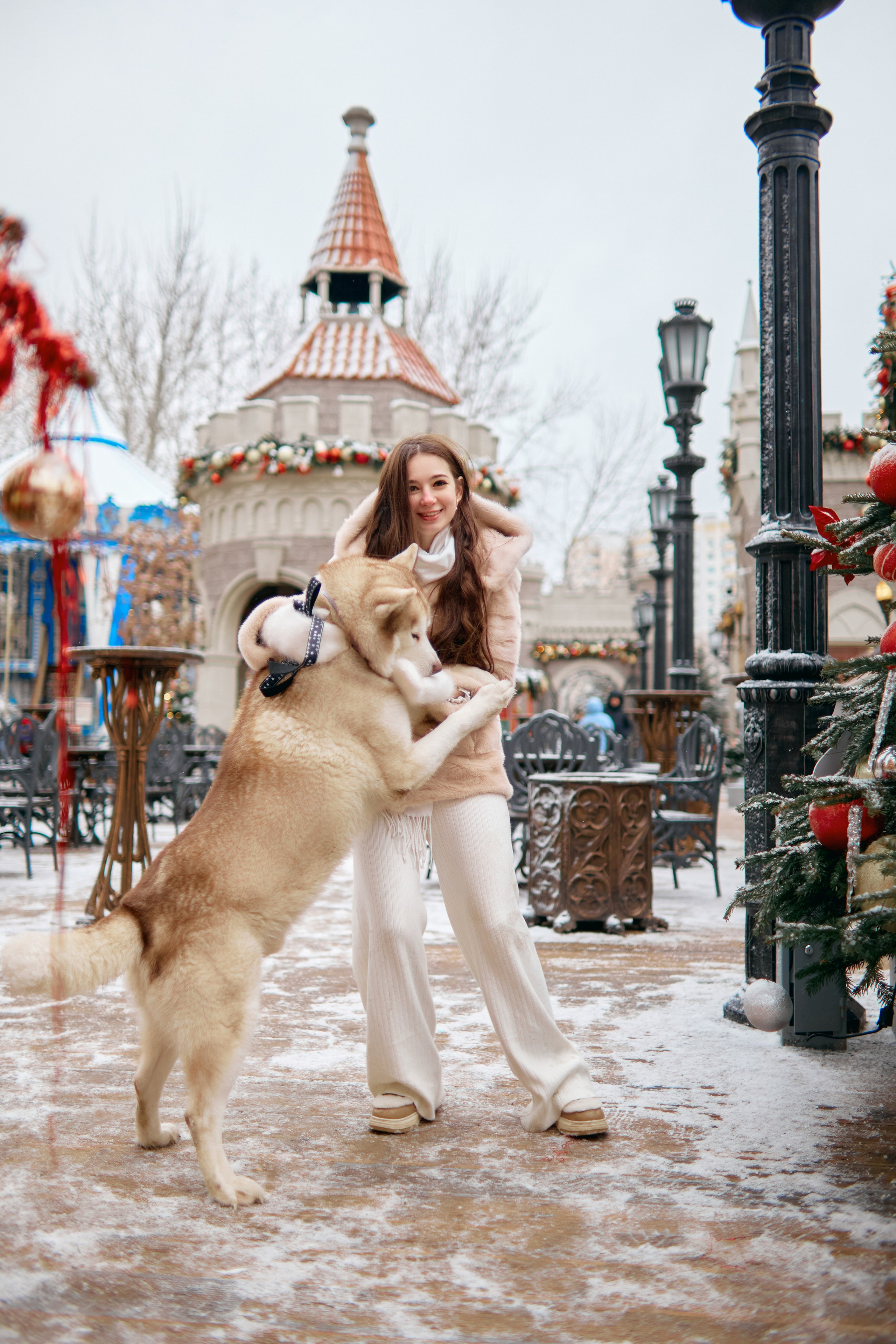 Прогулочная фотосессия с хаски. Прончатова Алина. Фотограф для семейных, церковных и свадебных съёмок
