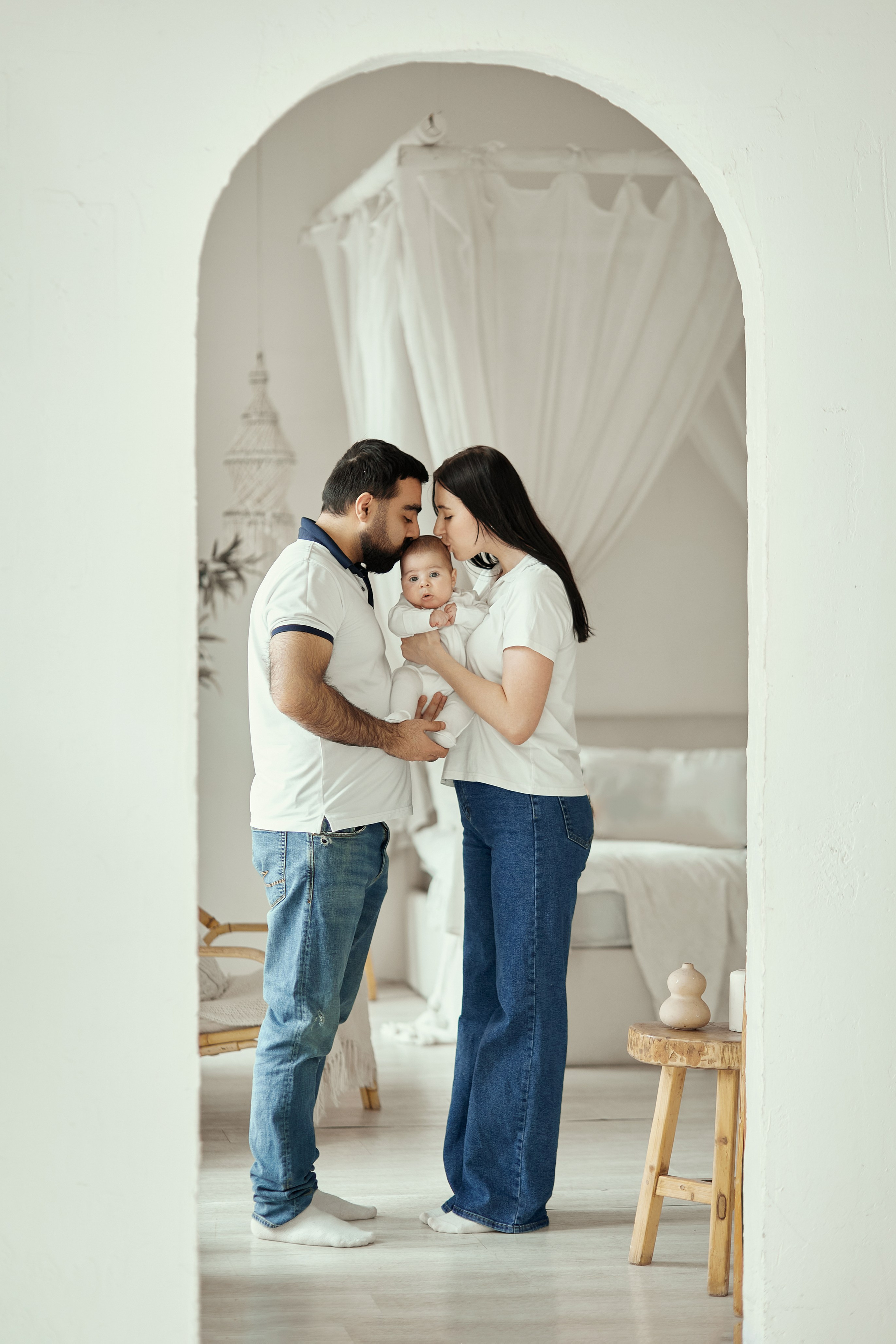 Мария, Хамид и карапуз. Прончатова Алина. Фотограф для семейных, церковных и свадебных съёмок