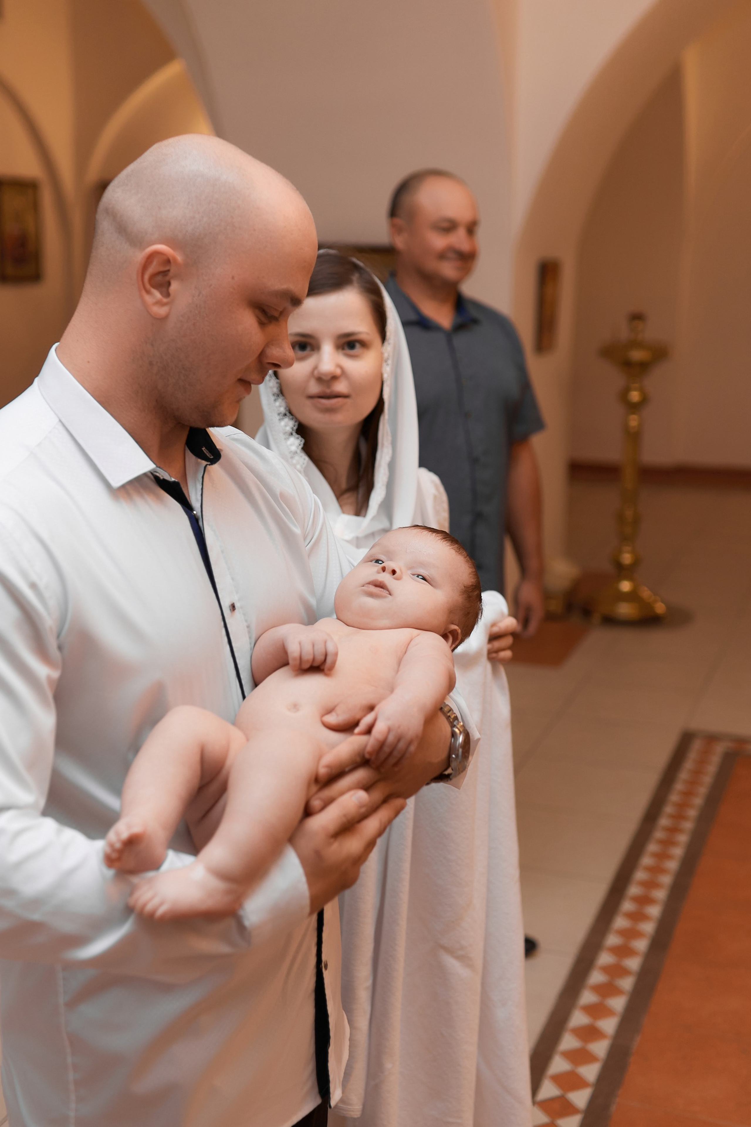 Крещения Дмитрия в Веденском храме. Прончатова Алина. Фотограф для семейных, церковных и свадебных съёмок