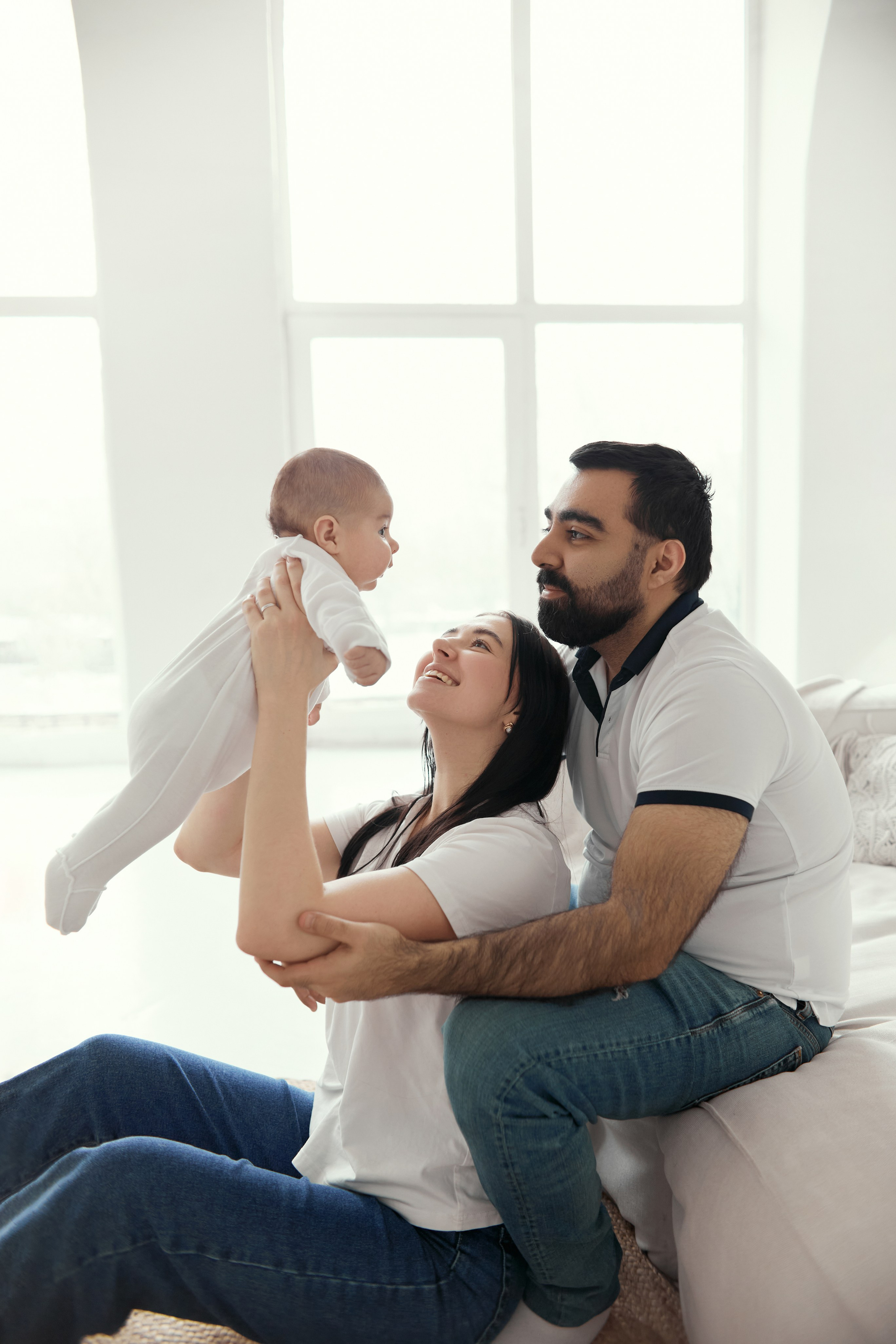 Мария, Хамид и карапуз. Прончатова Алина. Фотограф для семейных, церковных и свадебных съёмок