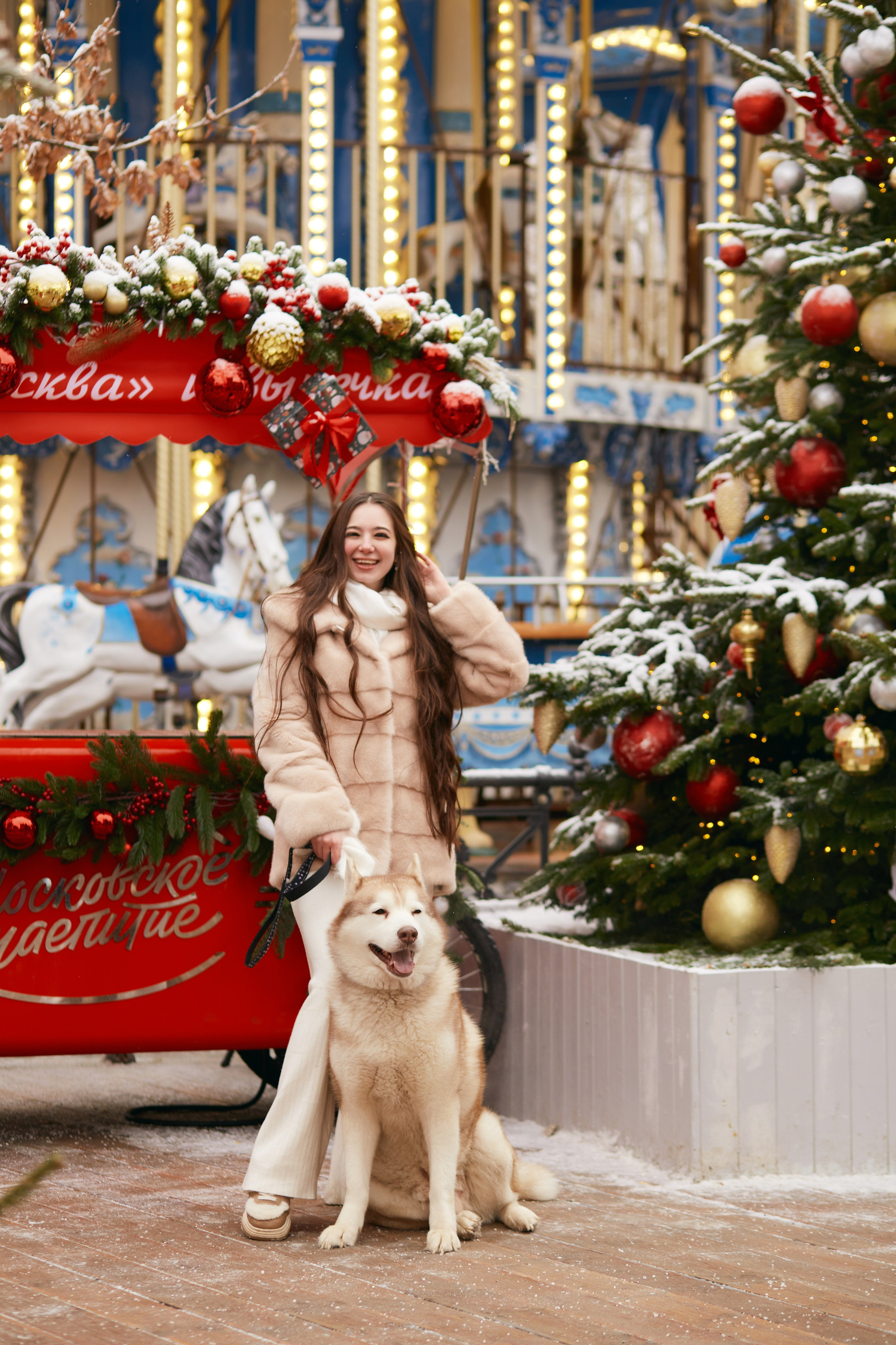 Прогулочная фотосессия с хаски. Прончатова Алина. Фотограф для семейных, церковных и свадебных съёмок