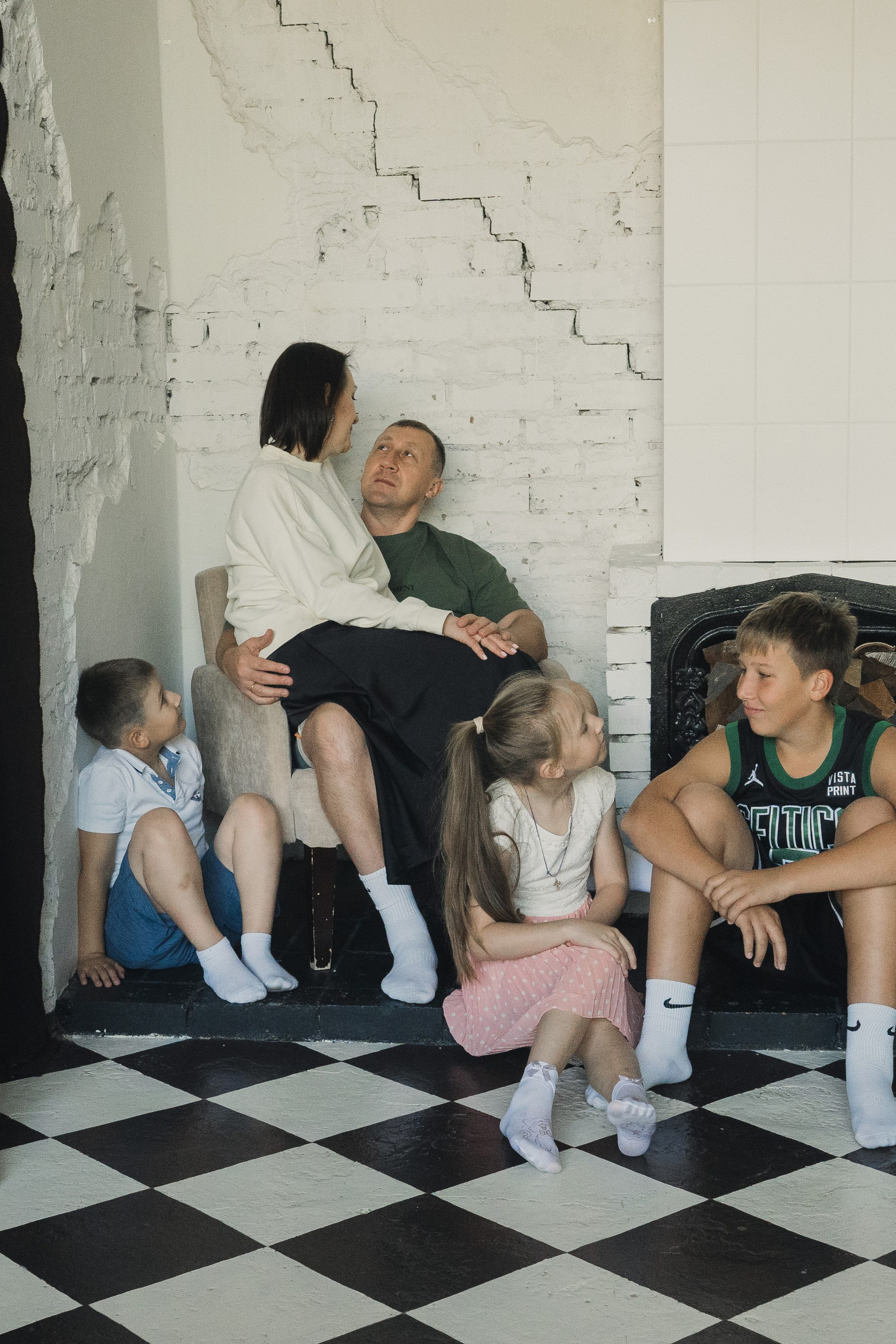 Семейная фотосессия. Студия Чувство, зал Кухня.