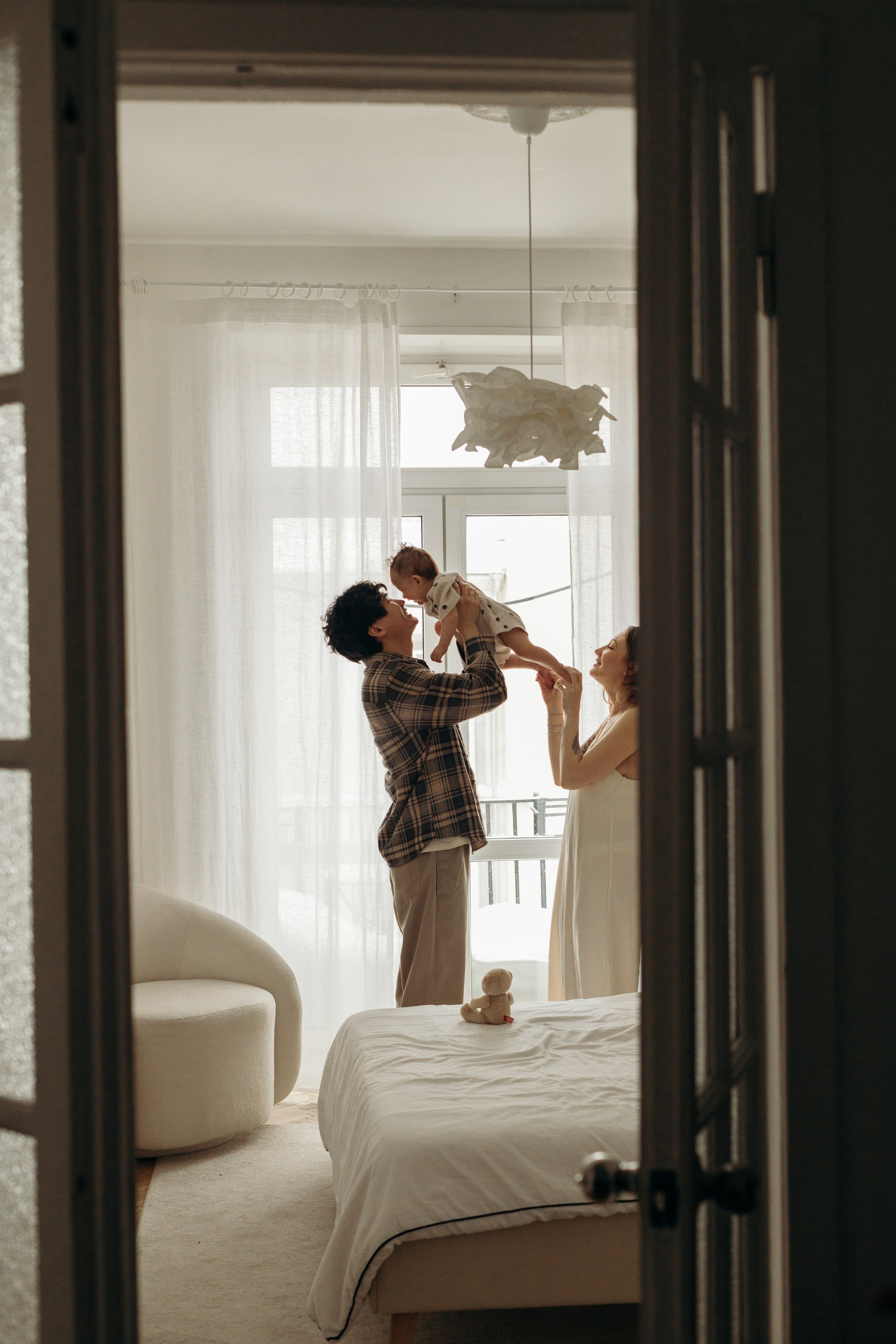 Семейная съемка в домашней обстановке. Семейный фотограф в Чехове