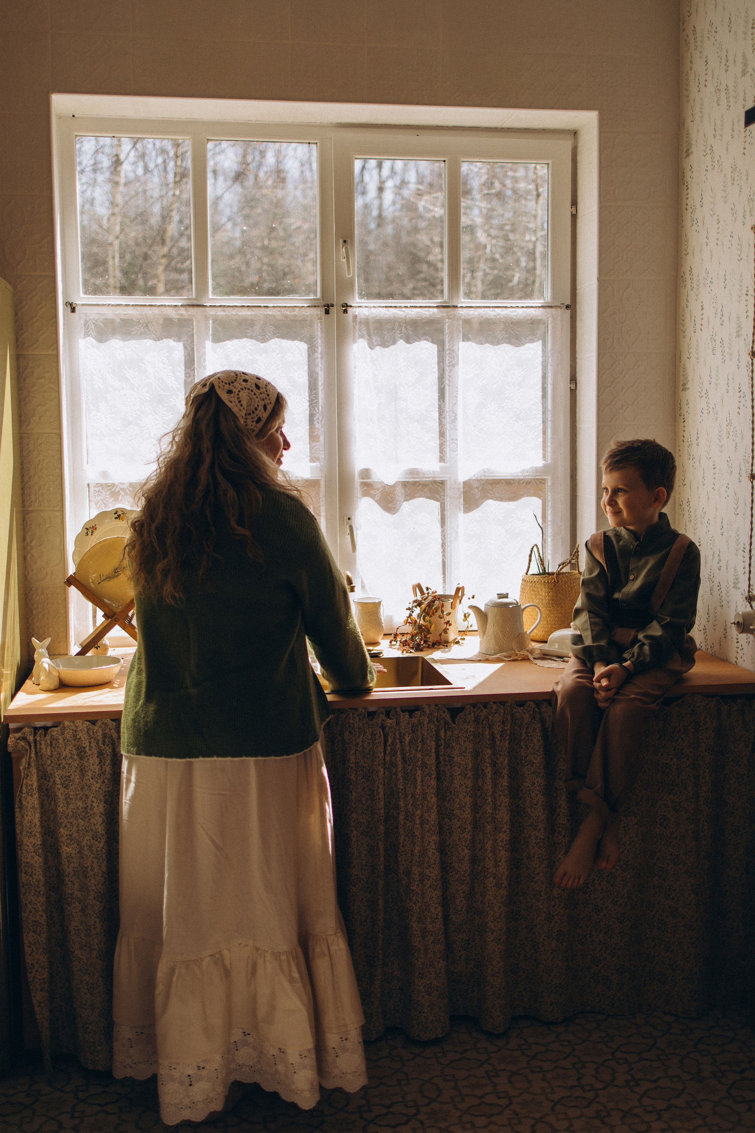 Семейная съемка в фотокоттедже. Семейный фотограф в Чехове