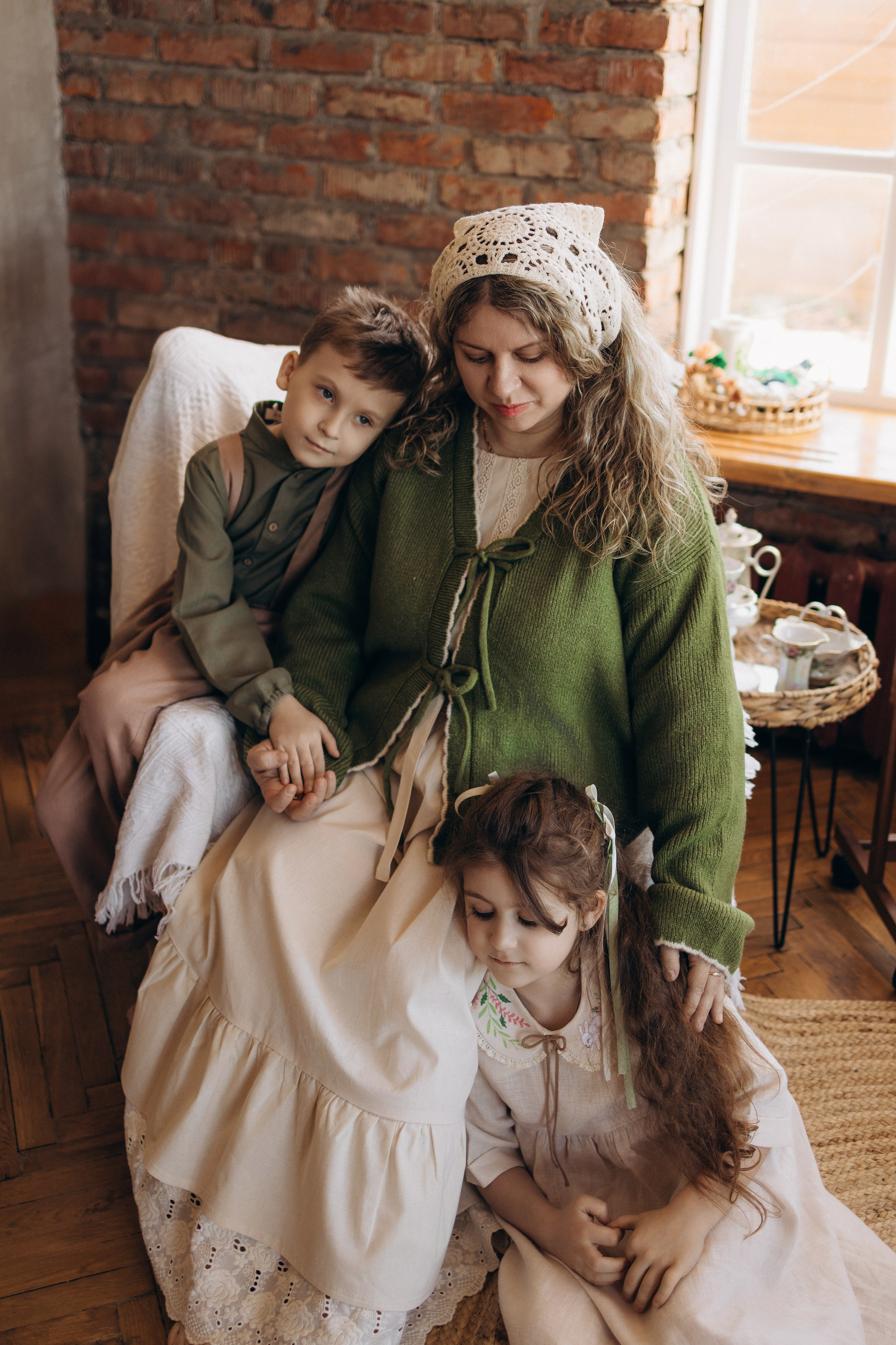 Семейная съемка в фотокоттедже