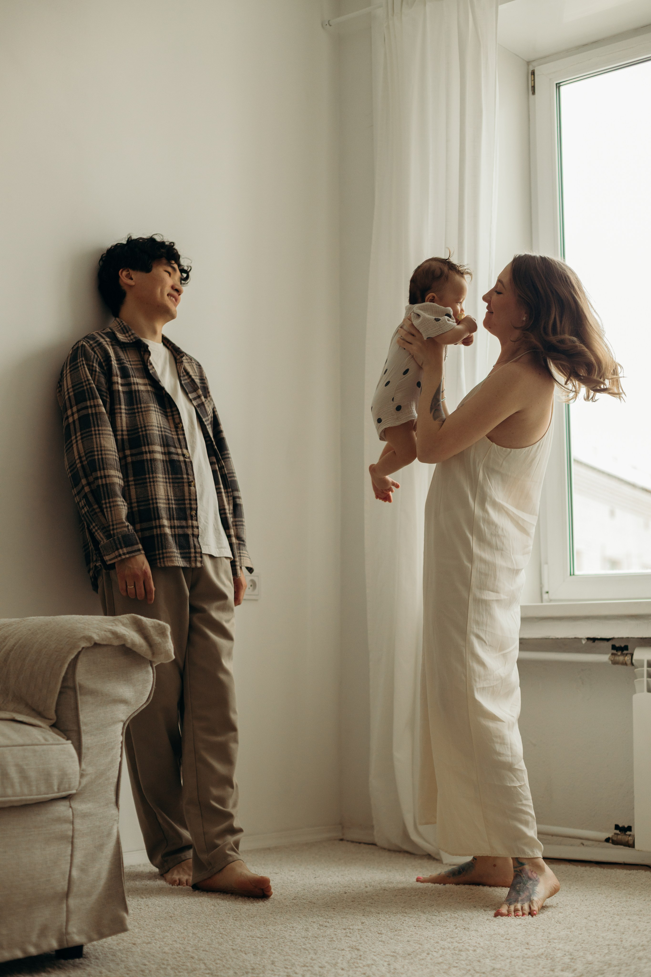 Семейная съемка в домашней обстановке. Семейный фотограф в Чехове