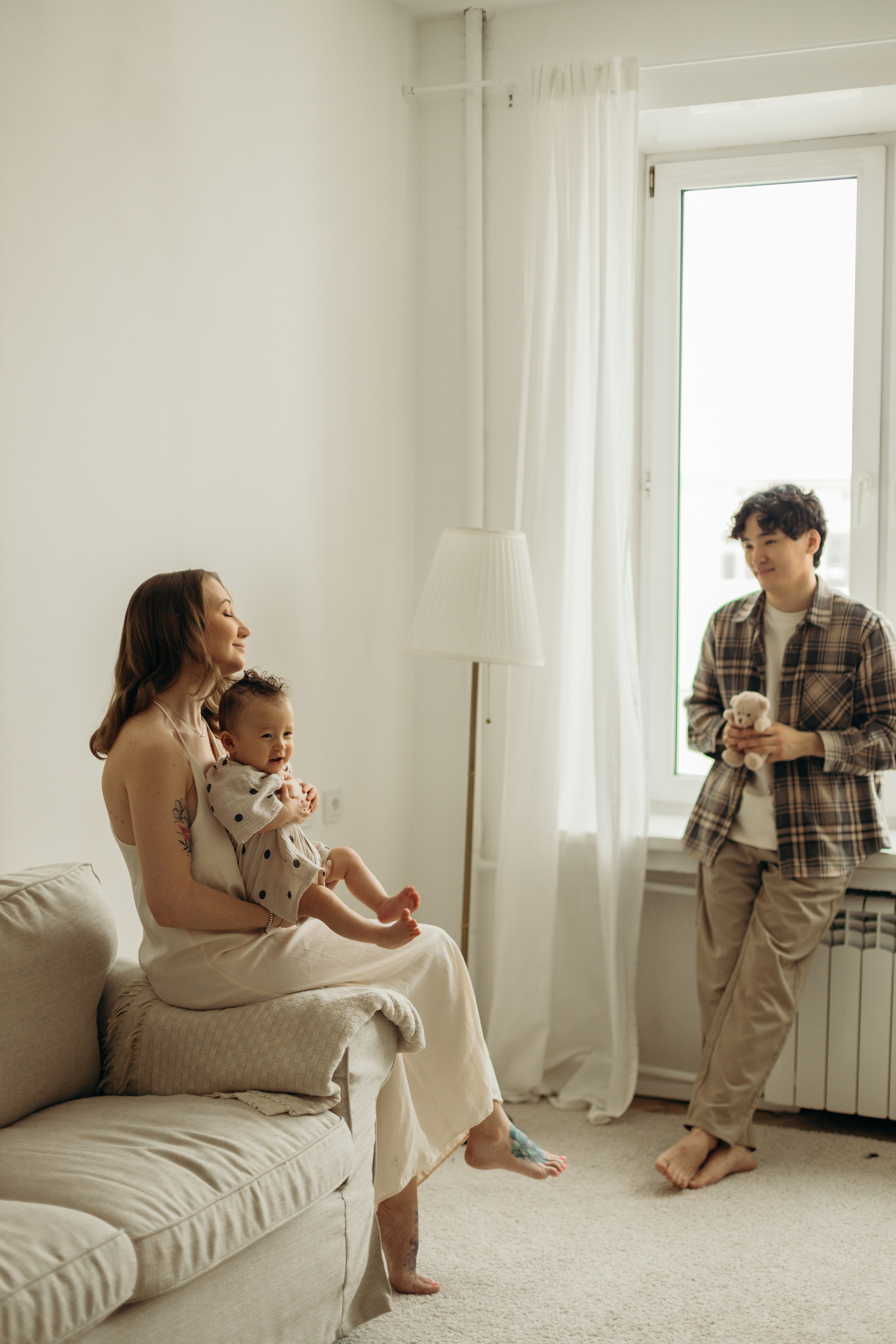 Семейная съемка в домашней обстановке. Семейный фотограф в Чехове