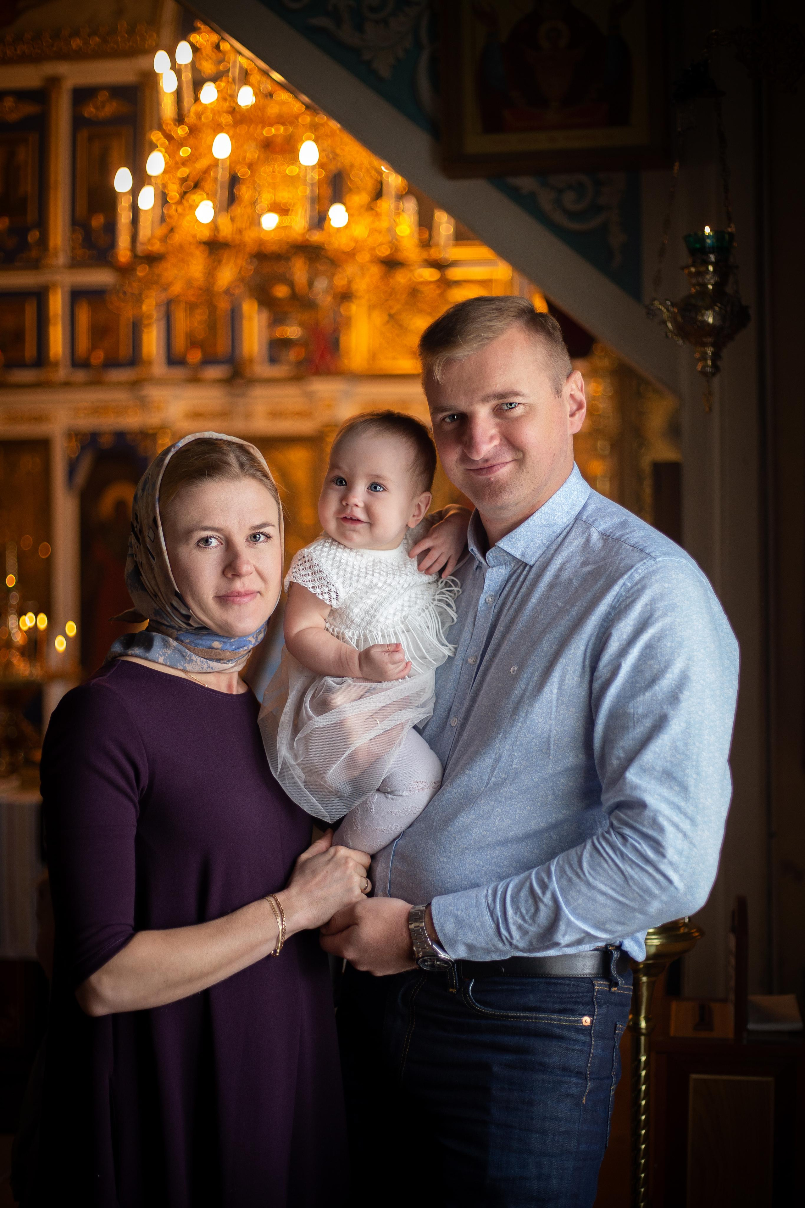 Таинство крещения Таисии