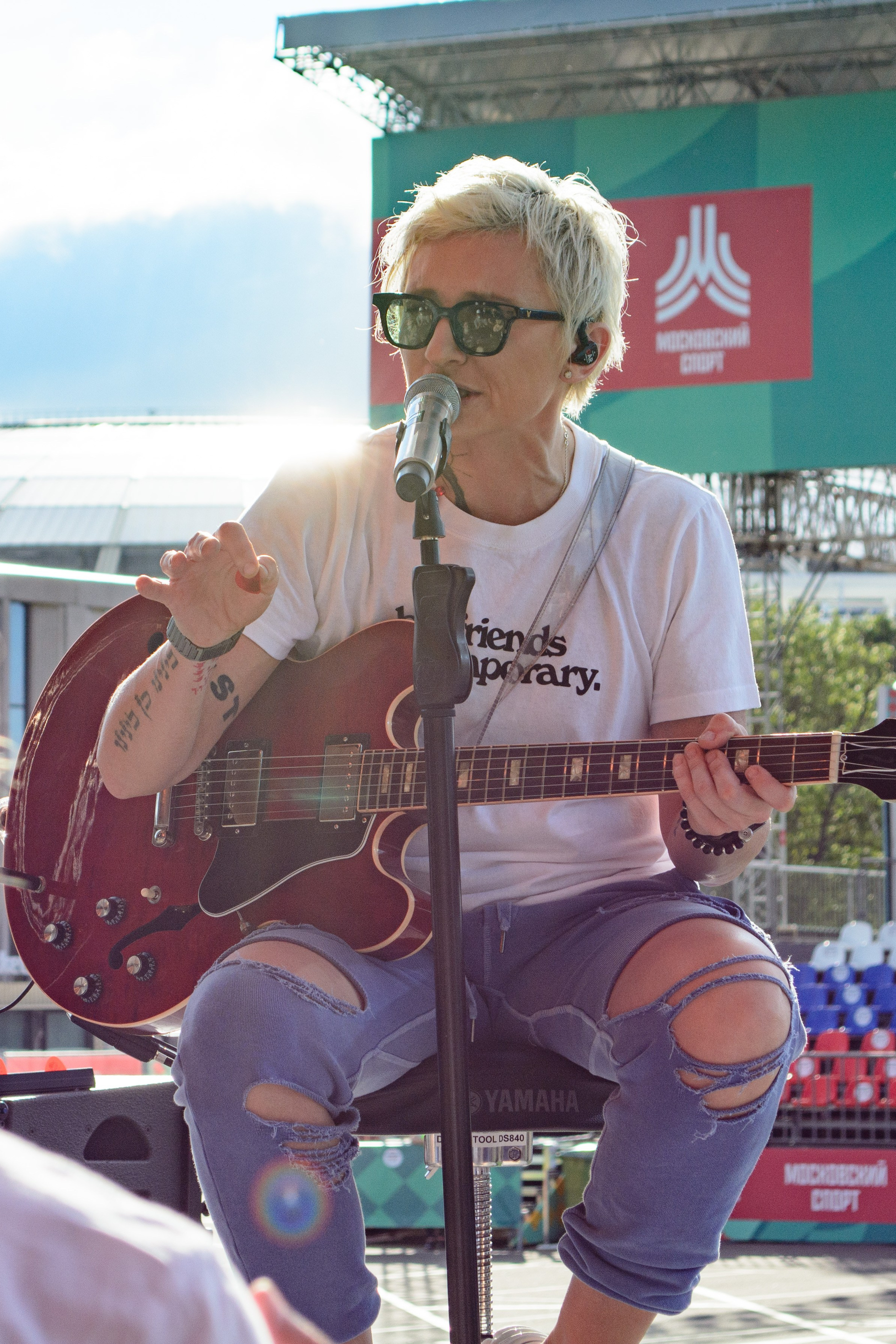 Концерт Дианы Арбениной на сцене в Лужниках. 2.07.2021.