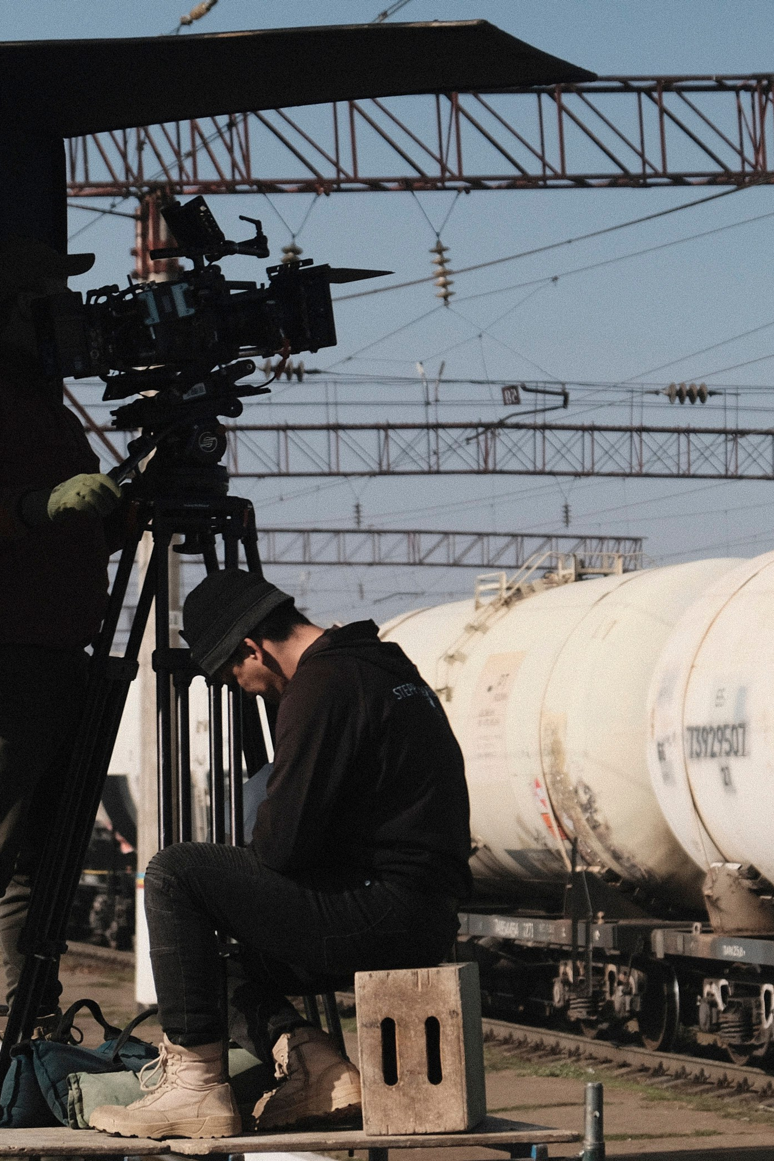 Backstage со съемок фильма «Набат». Профессиональный фотограф