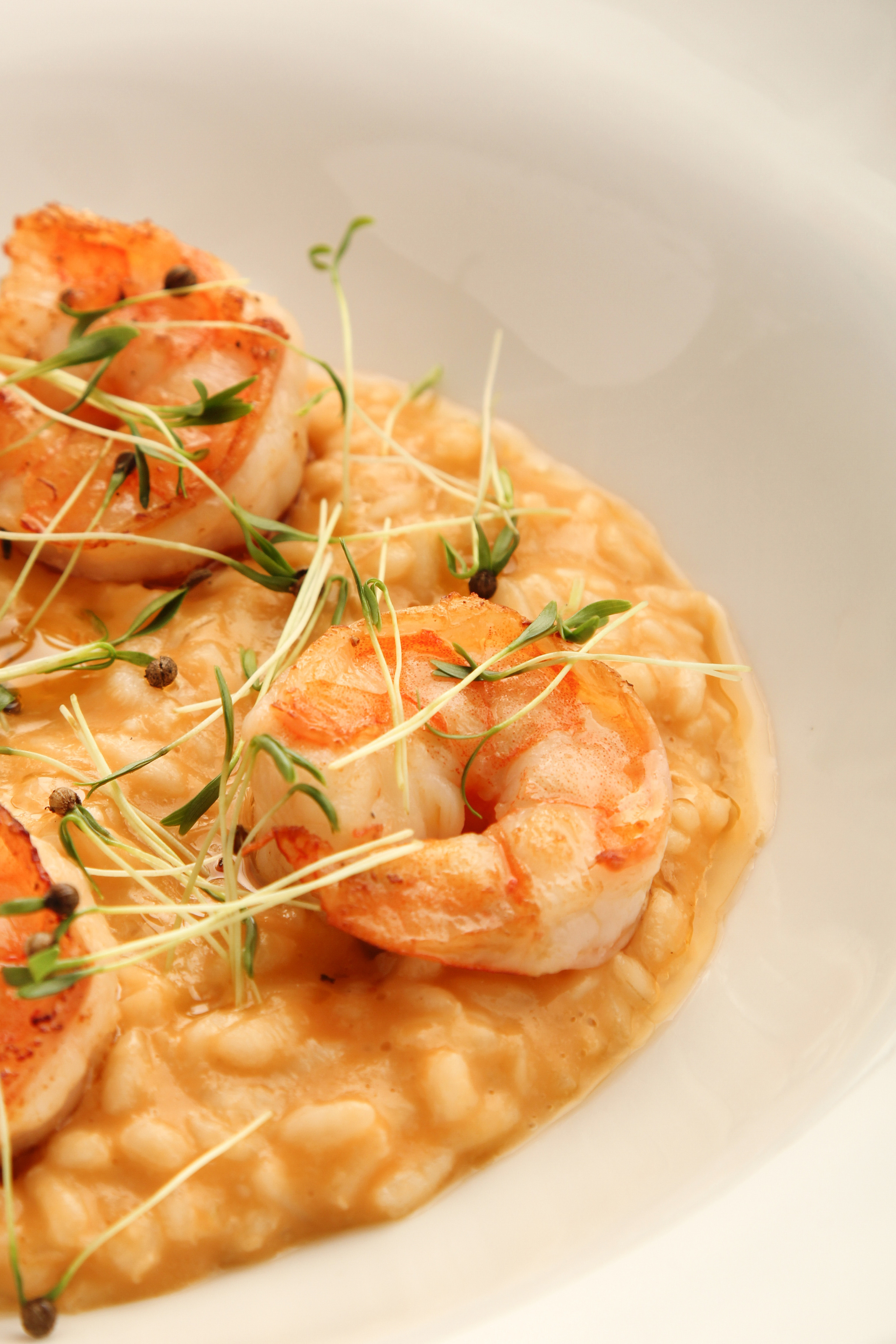 Ризотто с креветками -  фото для меню - профессиональная фуд-съемка в СПб