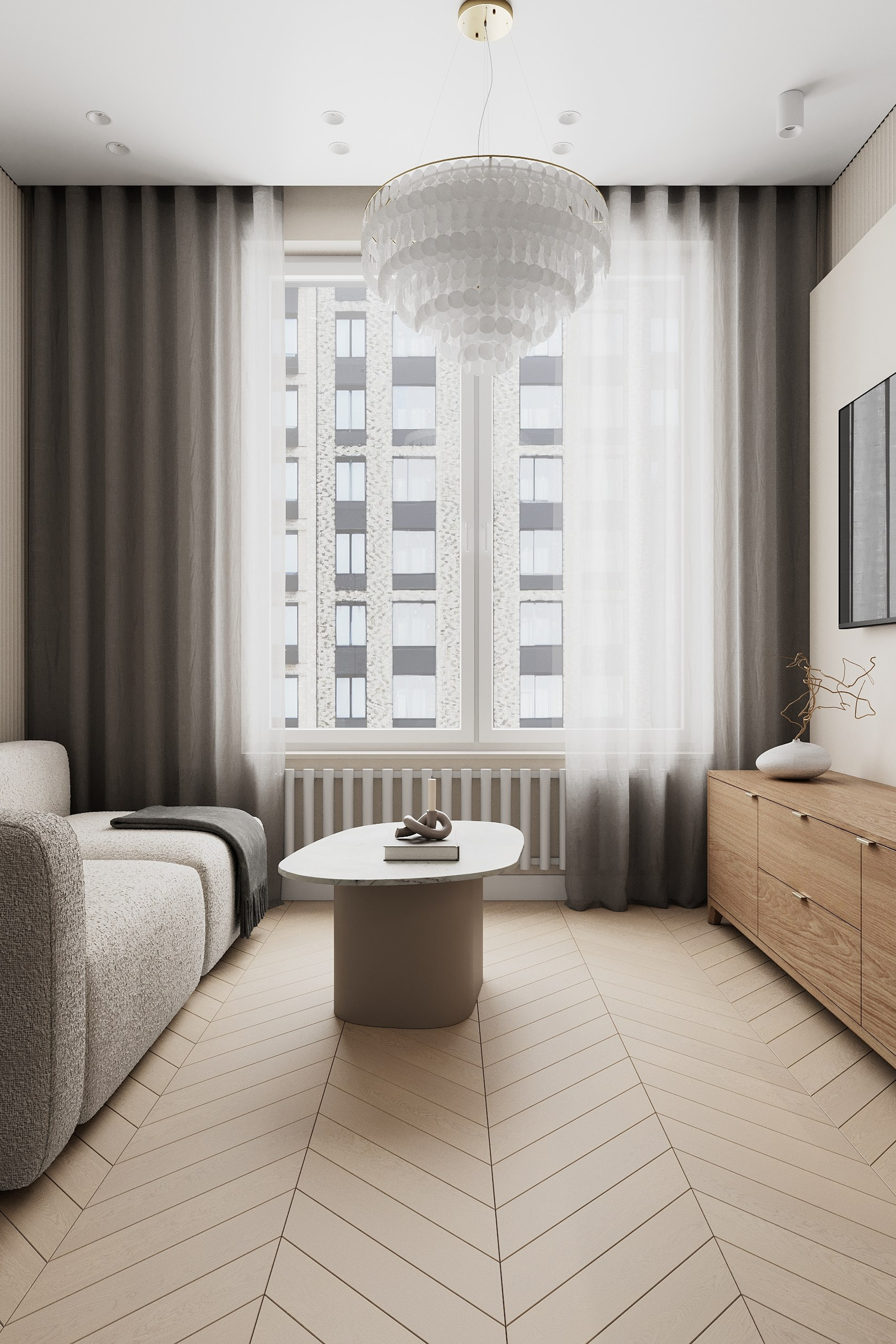 ЖК Настоящее. Интерьерная 3D визуализация