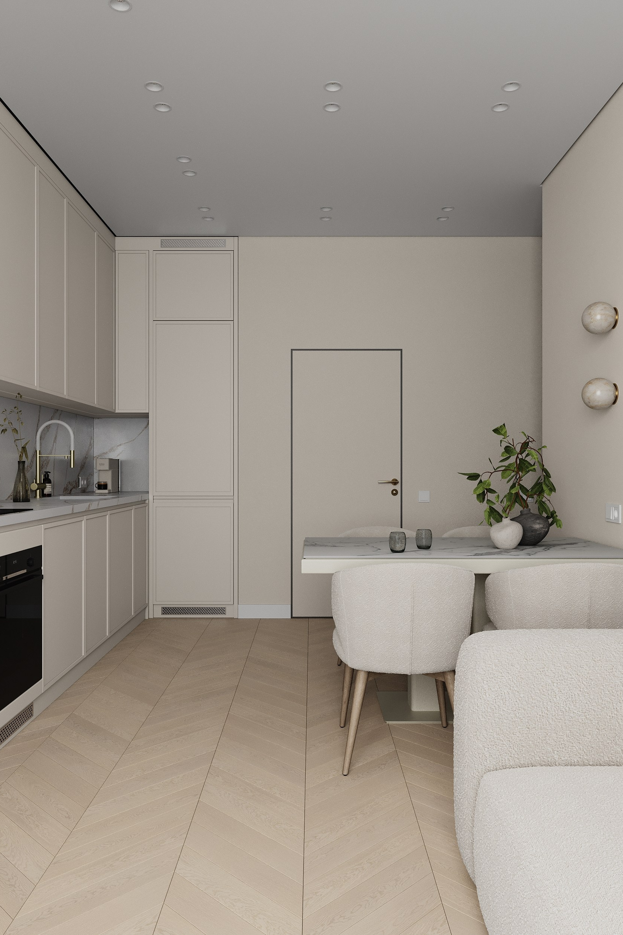 ЖК Настоящее. Интерьерная 3D визуализация