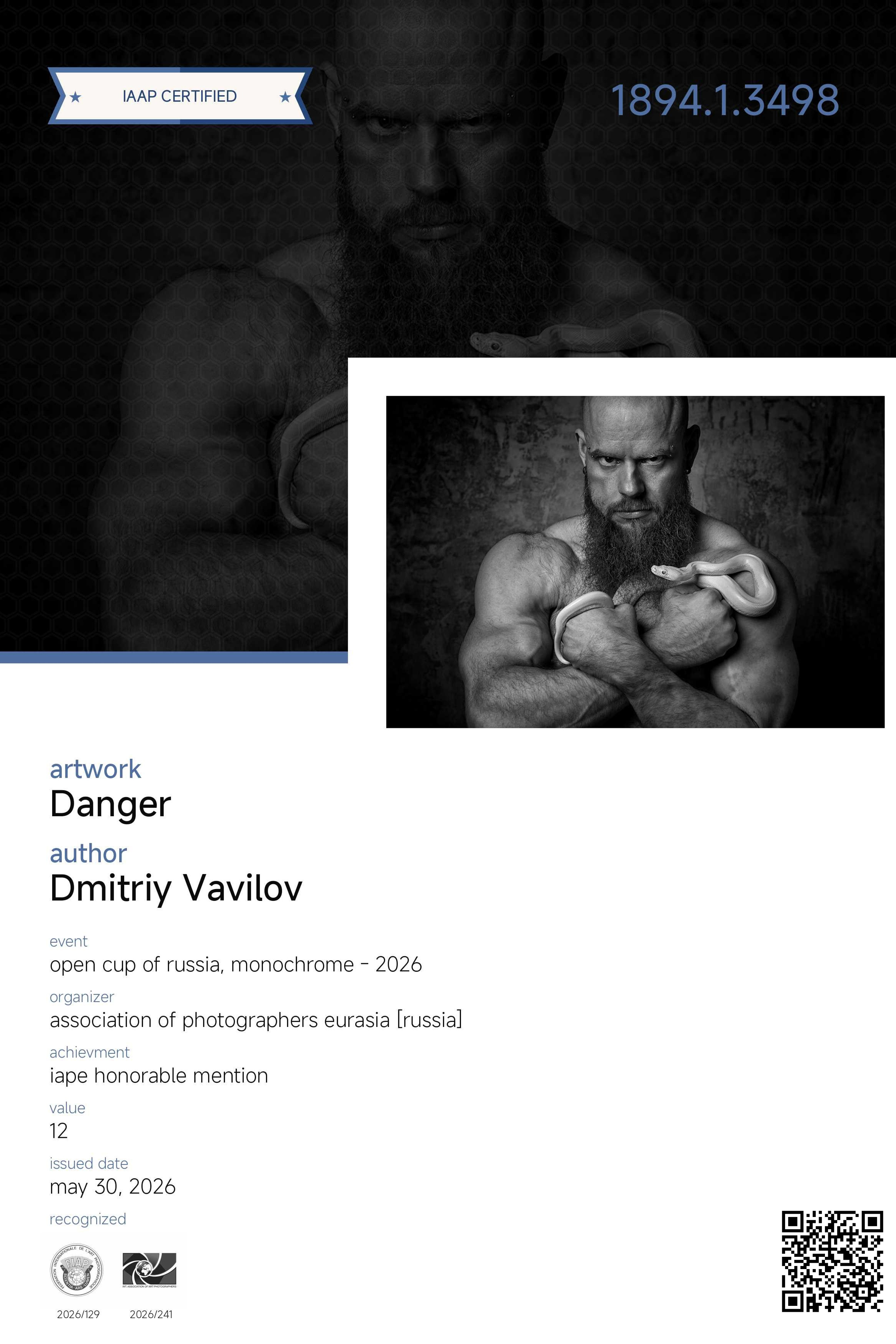 THE INTERNATIONAL PHOTOGRAPHY AWARDS IPA 2021. Творческие фотосессии в Москве