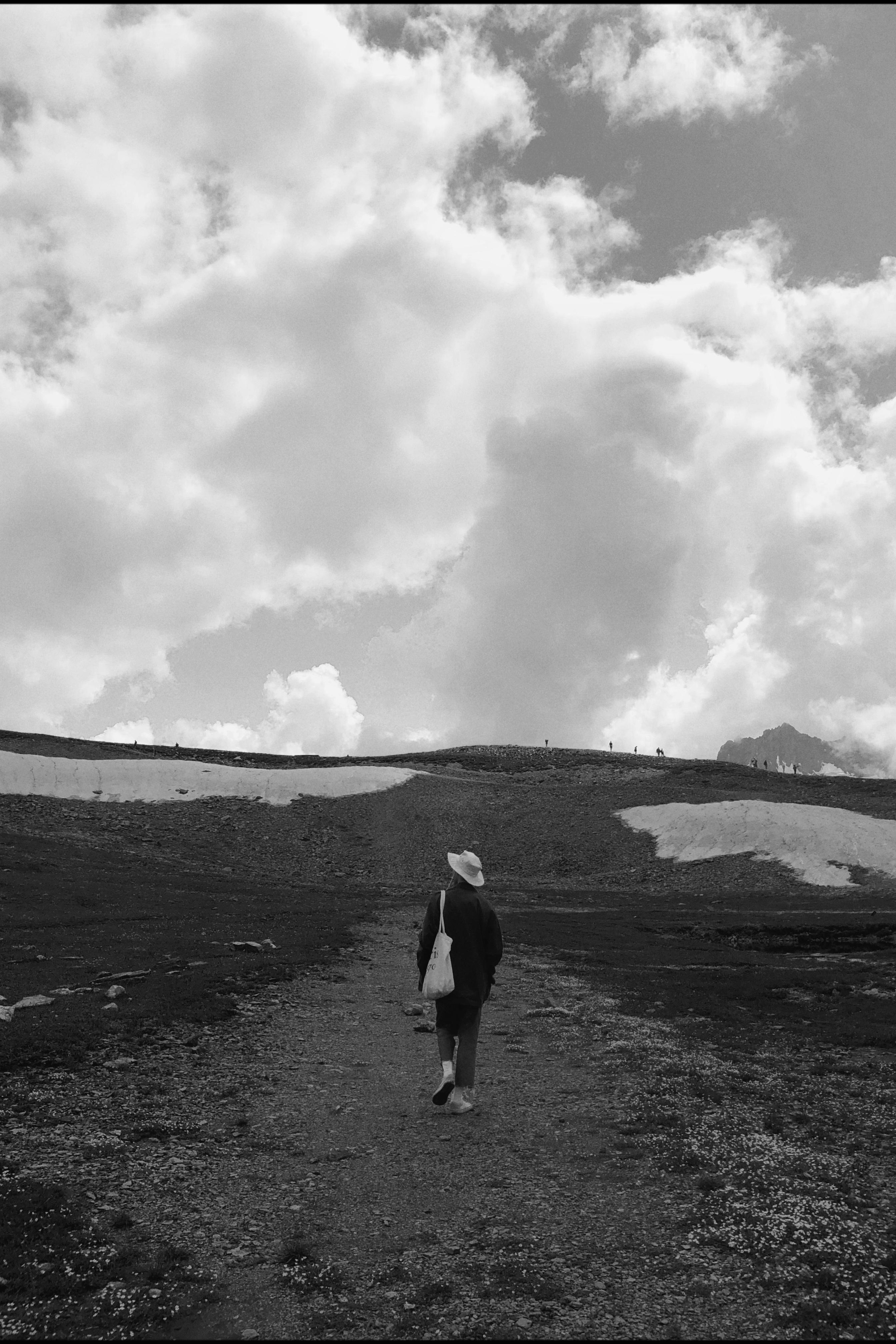 INSIDE AND OUT. Annie is filming