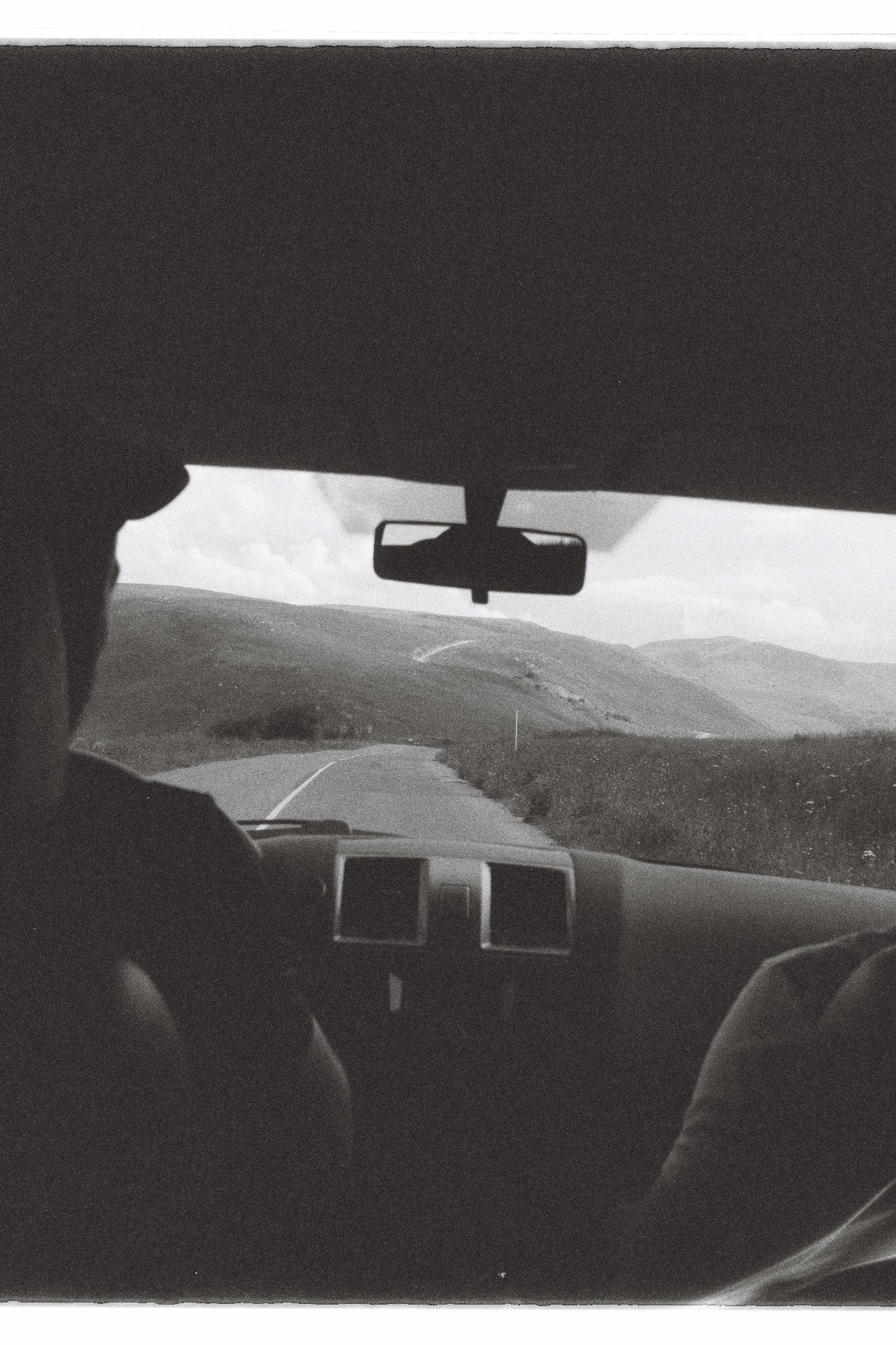 INSIDE AND OUT. Annie is filming