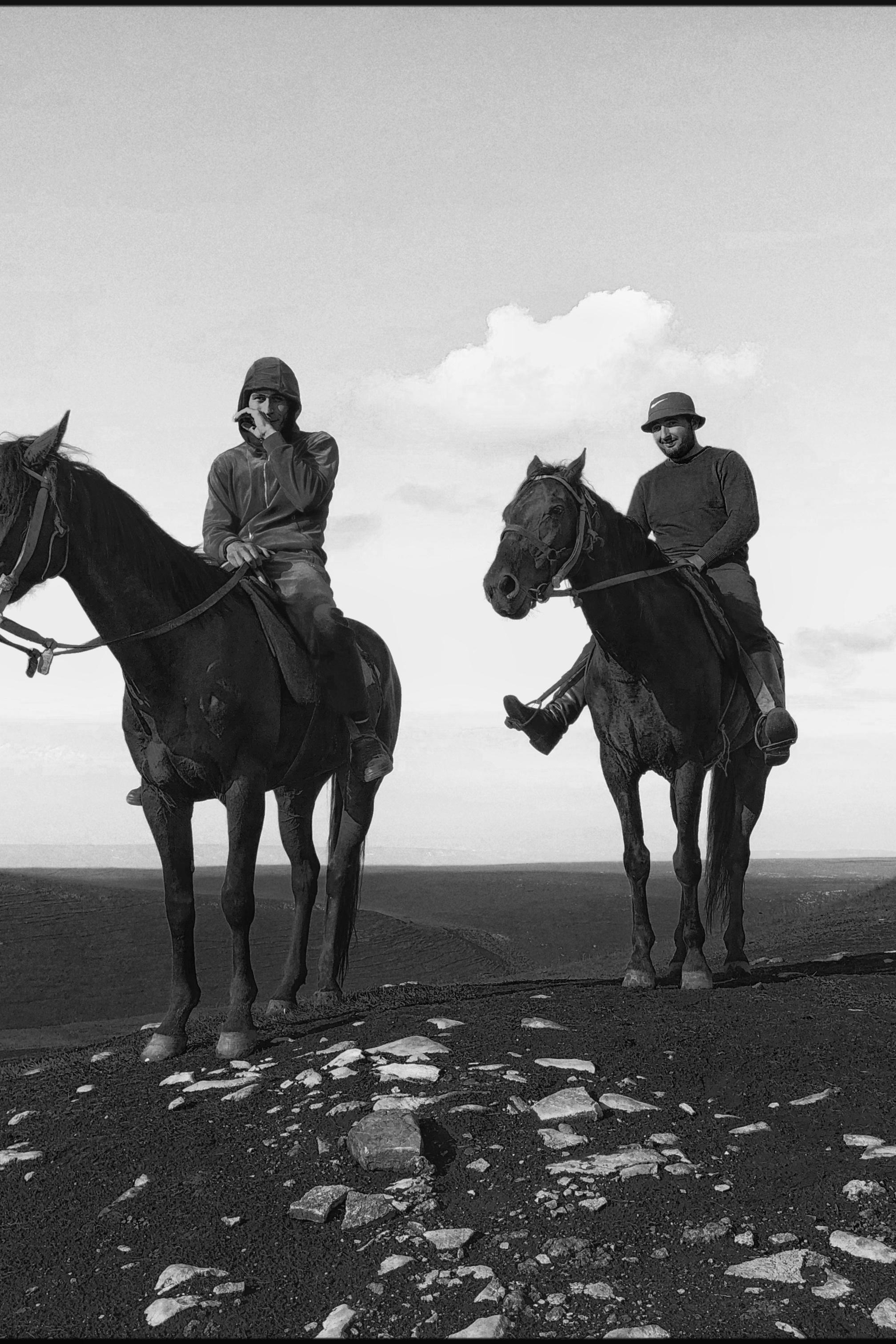 INSIDE AND OUT. Annie is filming