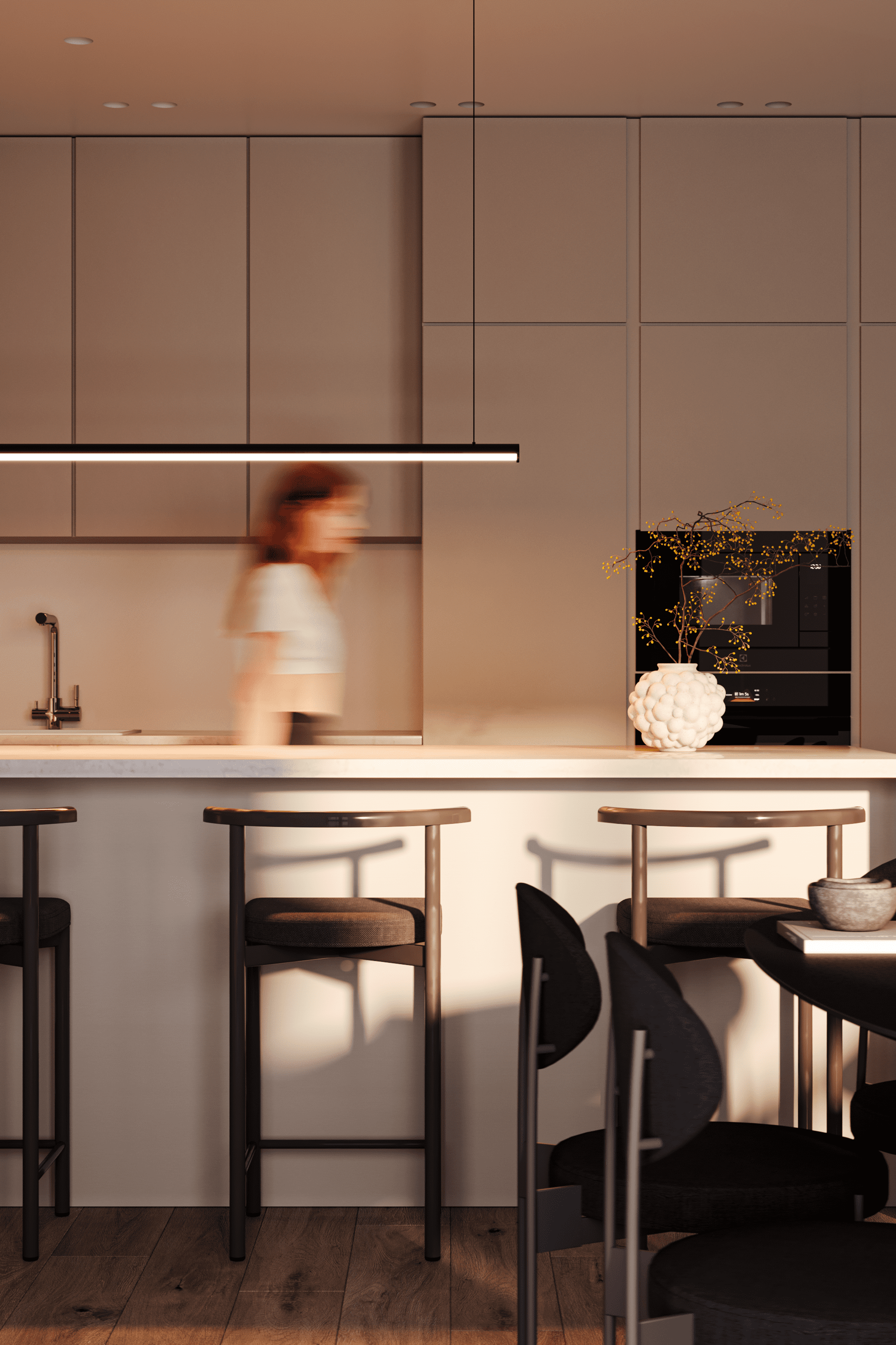 kitchen-living room