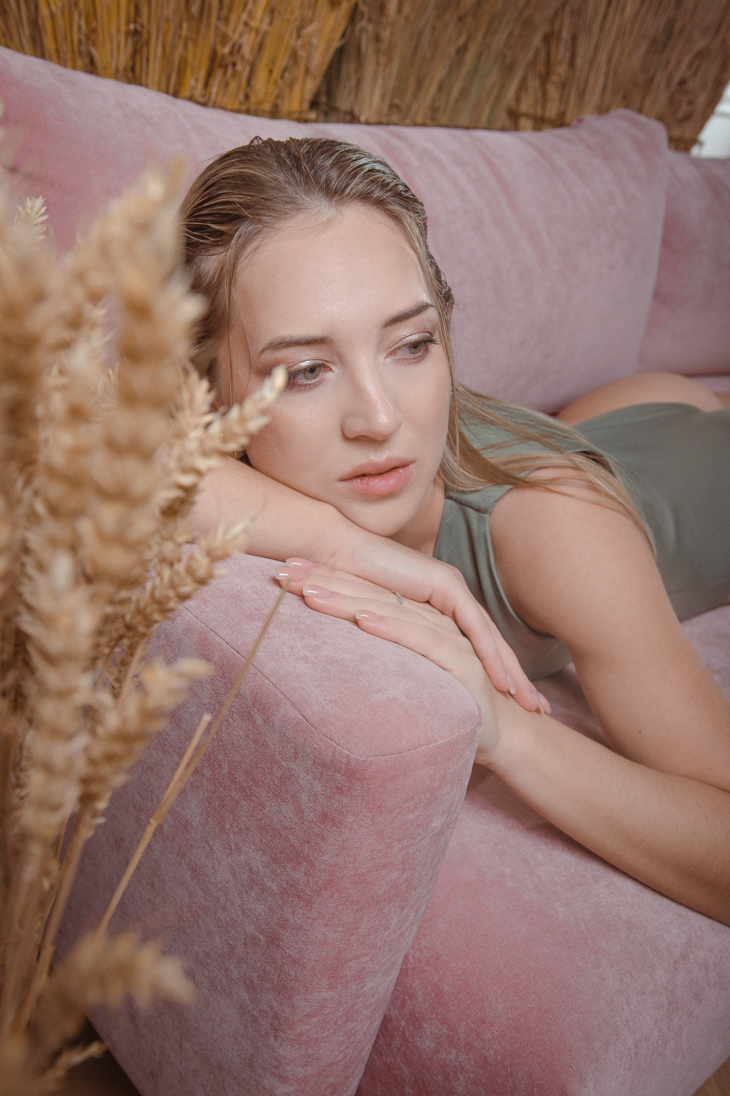 Maria stretching and beauty