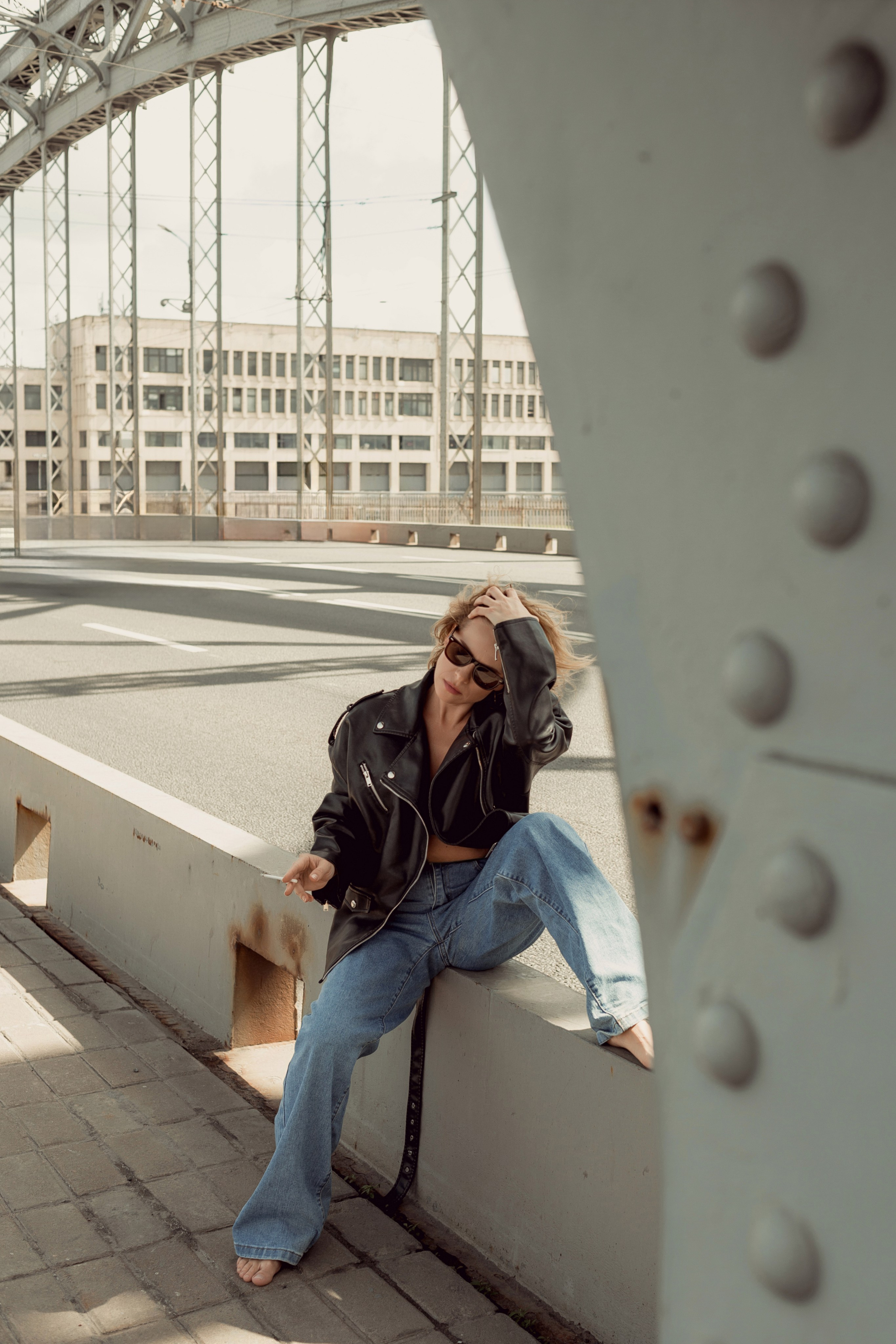 Надежда. Мост Петра I. Женский и семейный фотограф в Санкт-Петербурге Екатерина Симонова