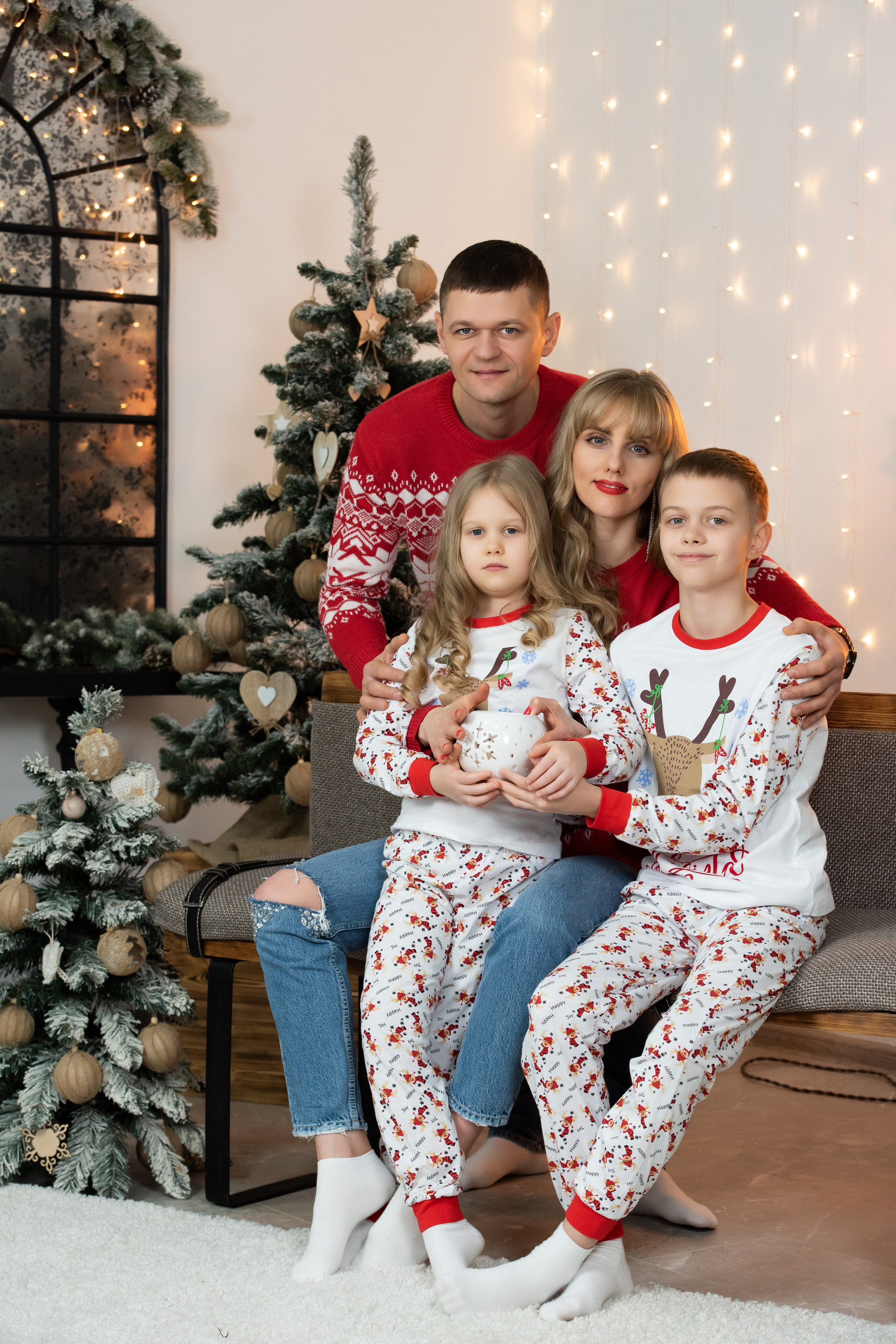 Семейная новогодняя фотосессия