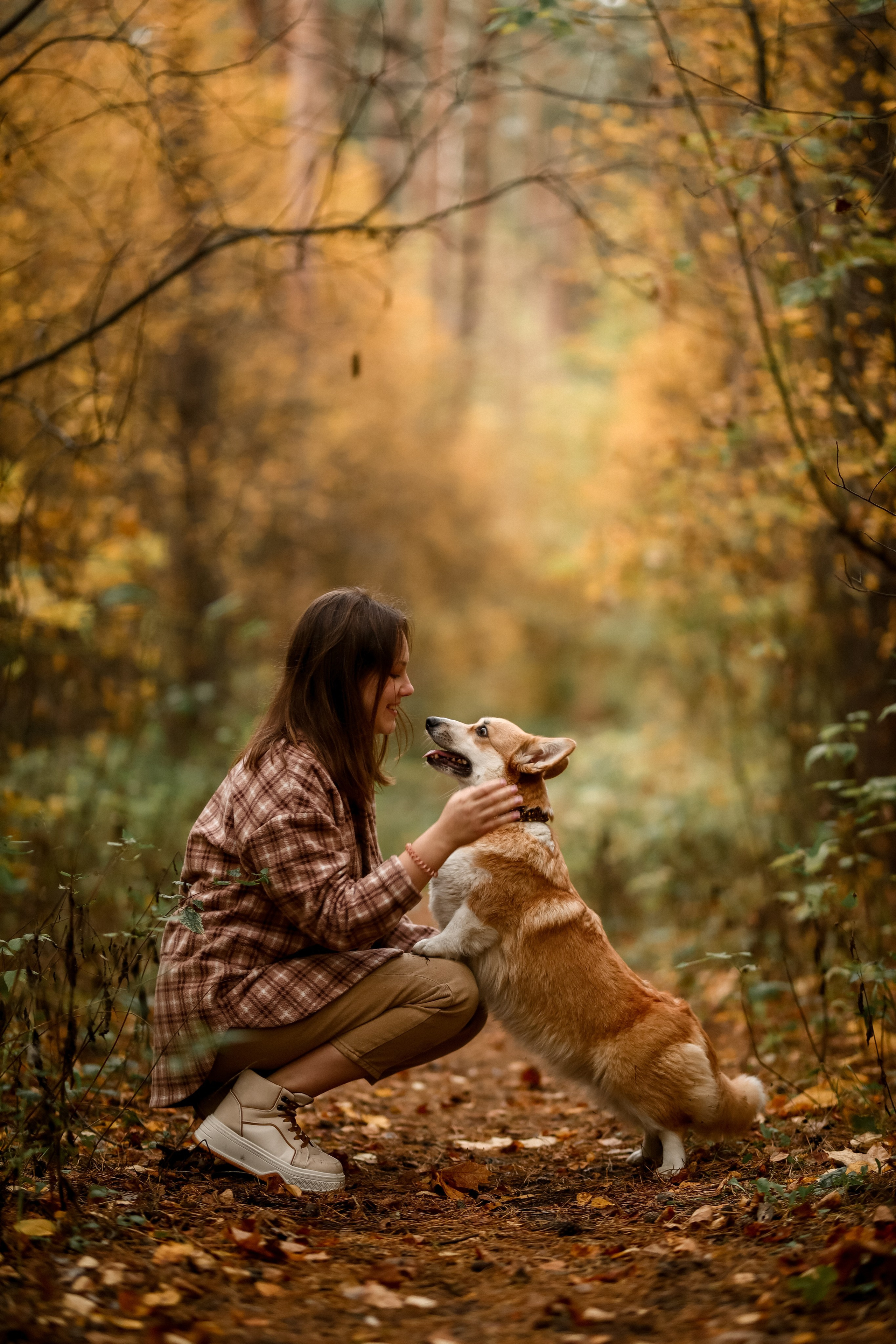 Съёмка с любимым четвероногим другом Ульяна и Фрося