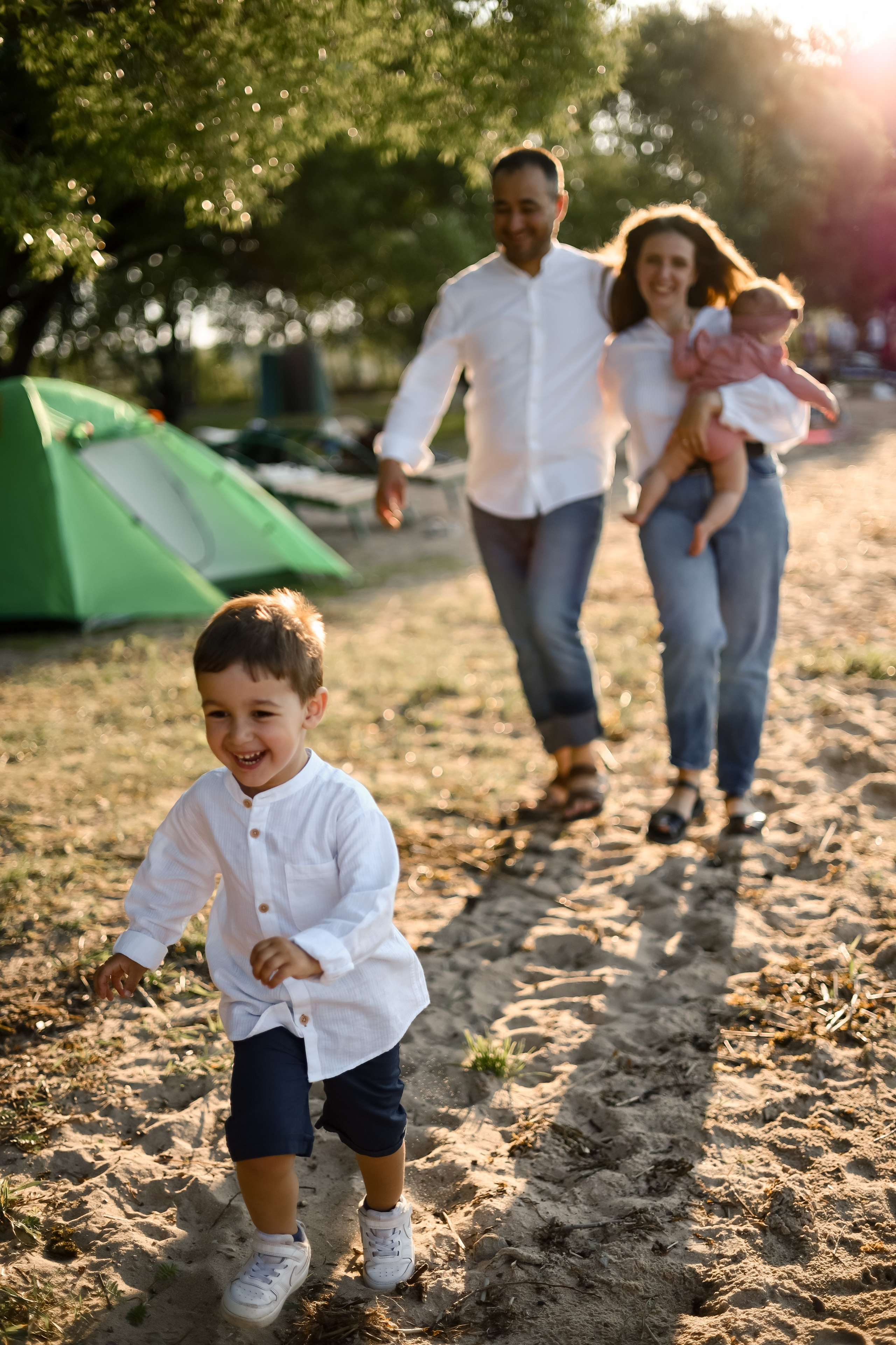 Закатная фотосъёмка на Минском море