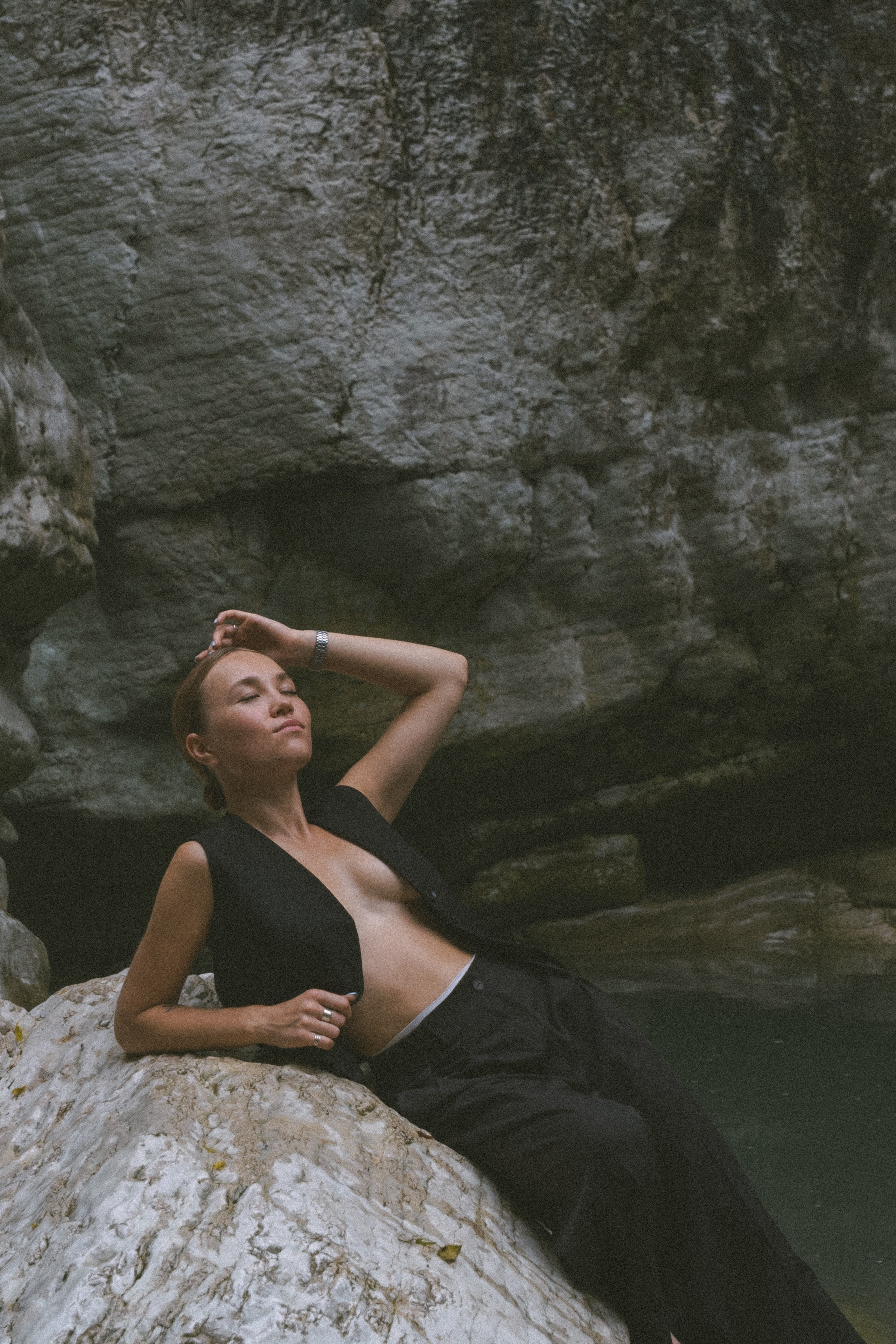 Nastya, белые скалы, Красная Поляна