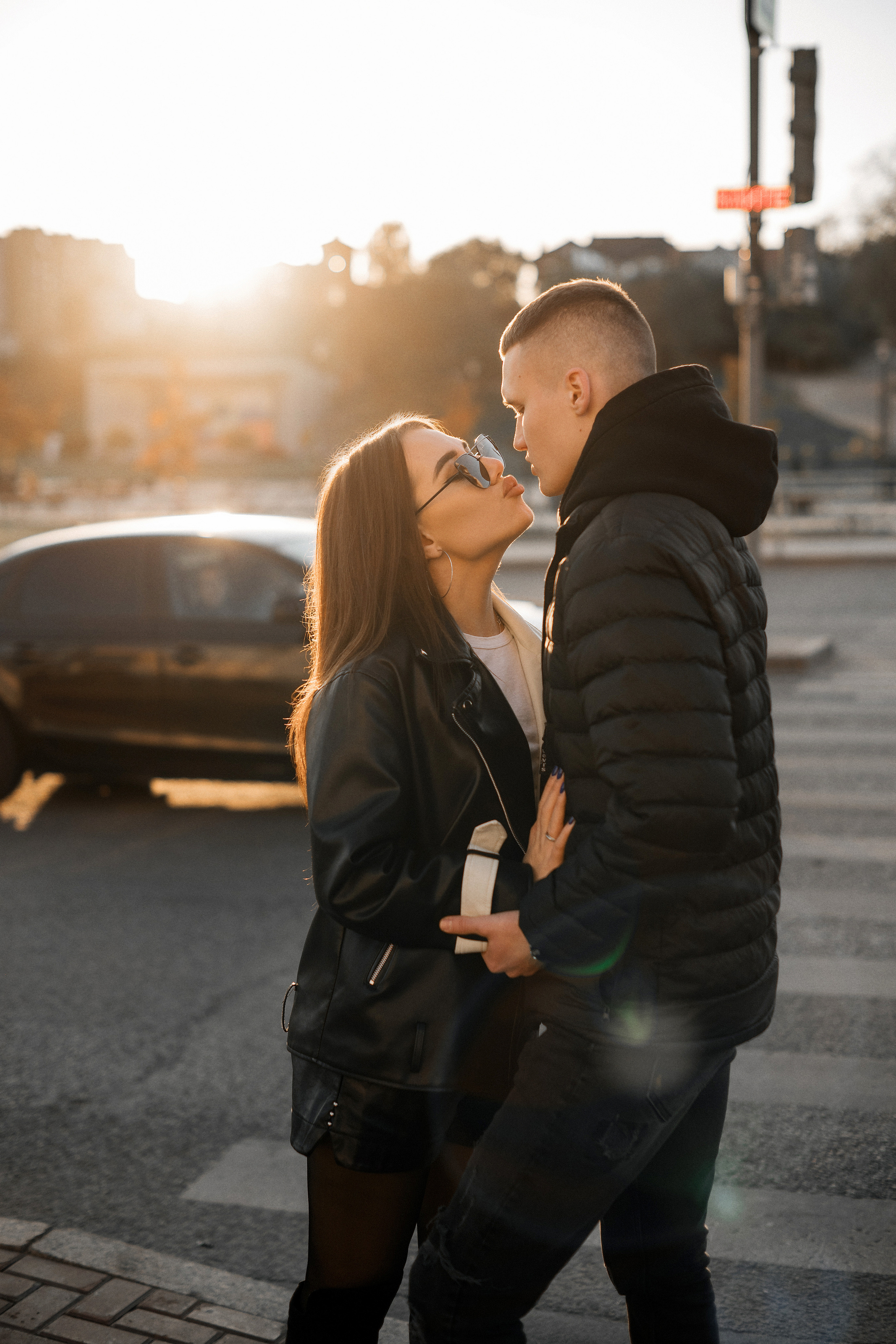 Фотопрогулка для Сони и Артёма, съемка с машиной