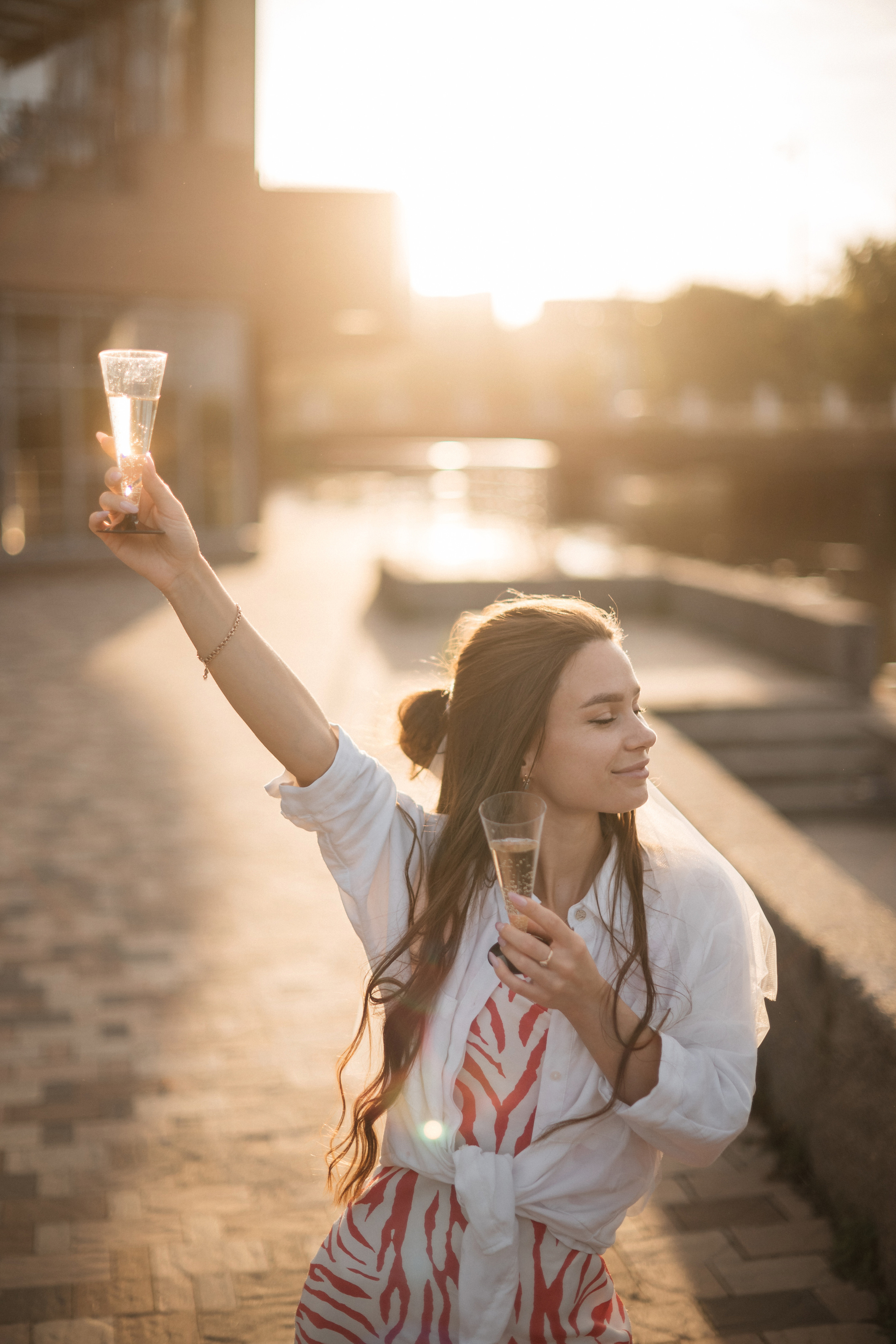 Девичник Юли на улице